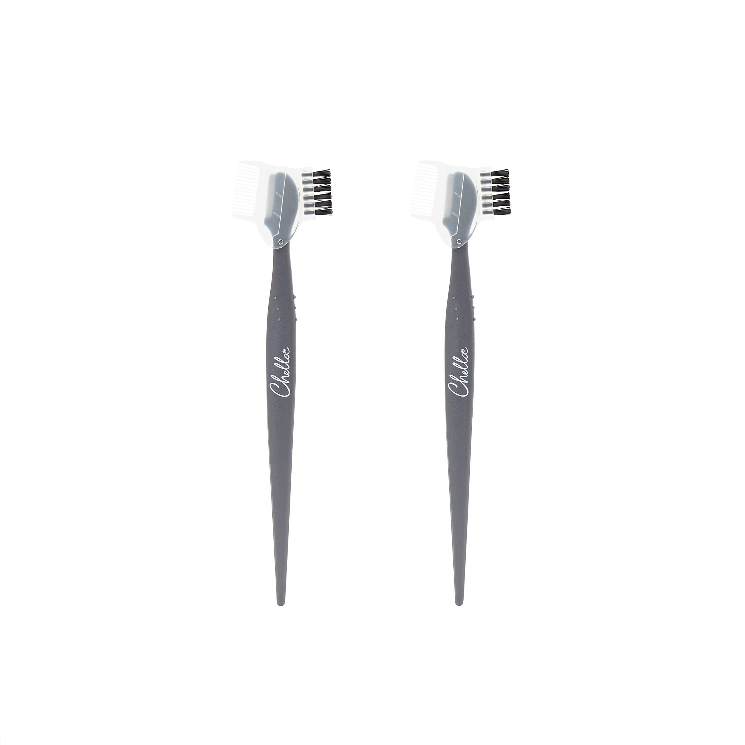 Chella Eyebrow Razor, Brow Razor with Brush and Comb, Pack of 2