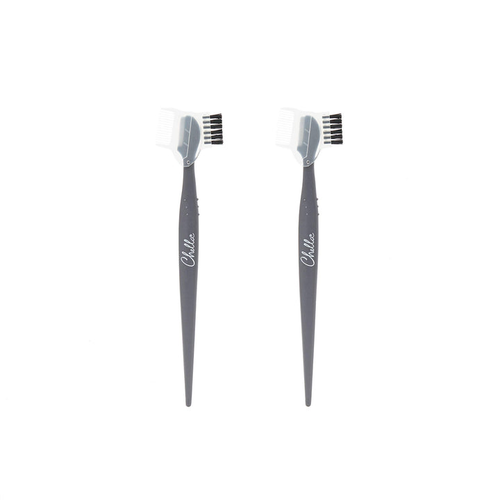 Chella Eyebrow Razor, Brow Razor with Brush and Comb, Pack of 2