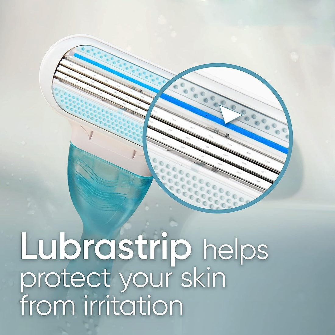 Gillette Venus Smooth Women's Razor Handle + 6 Refills with Soft-Grip Gel Handle