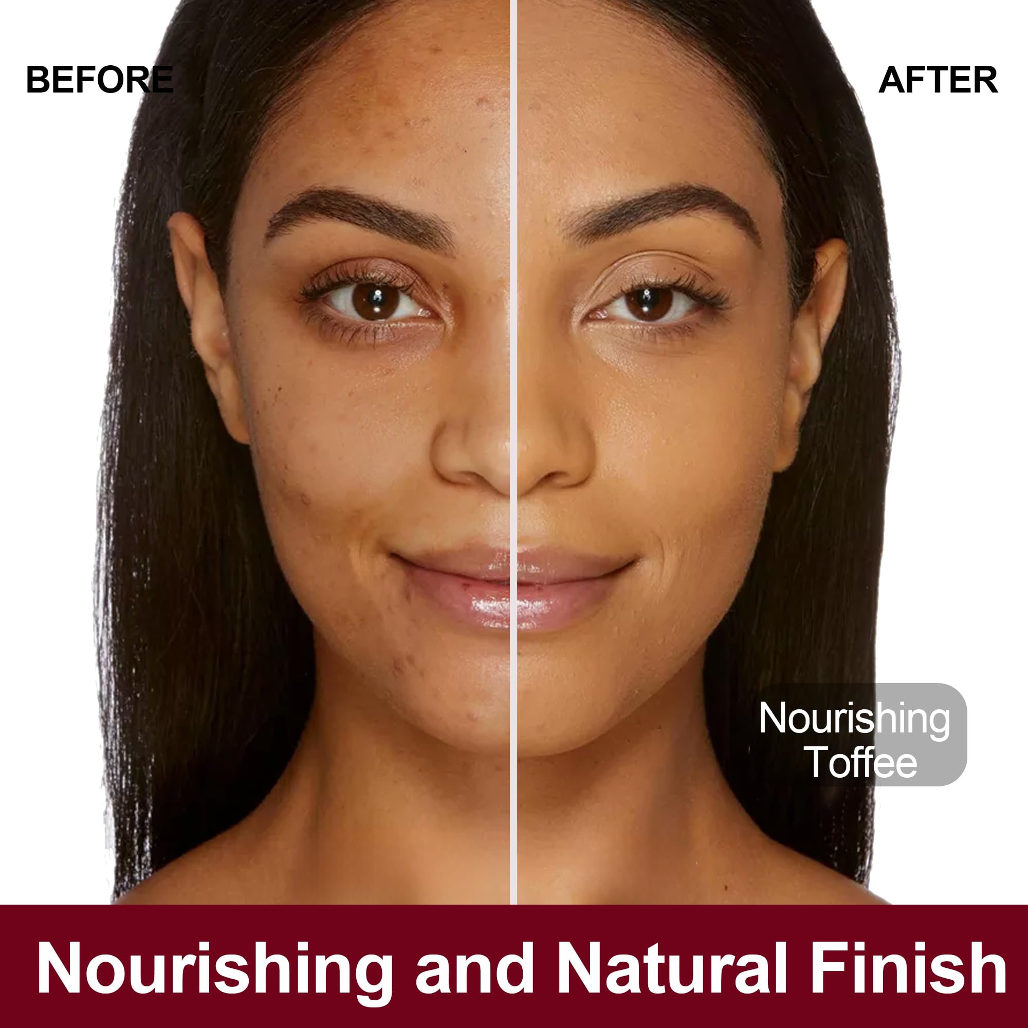 FV Dewy Foundation, Hydrating Formula & Medium Coverage, Waterproof, Long Lasting, Lightweight Liquid Foundation, Ideal For Dry/Combination Skin, 30g, Nourishing Toffee