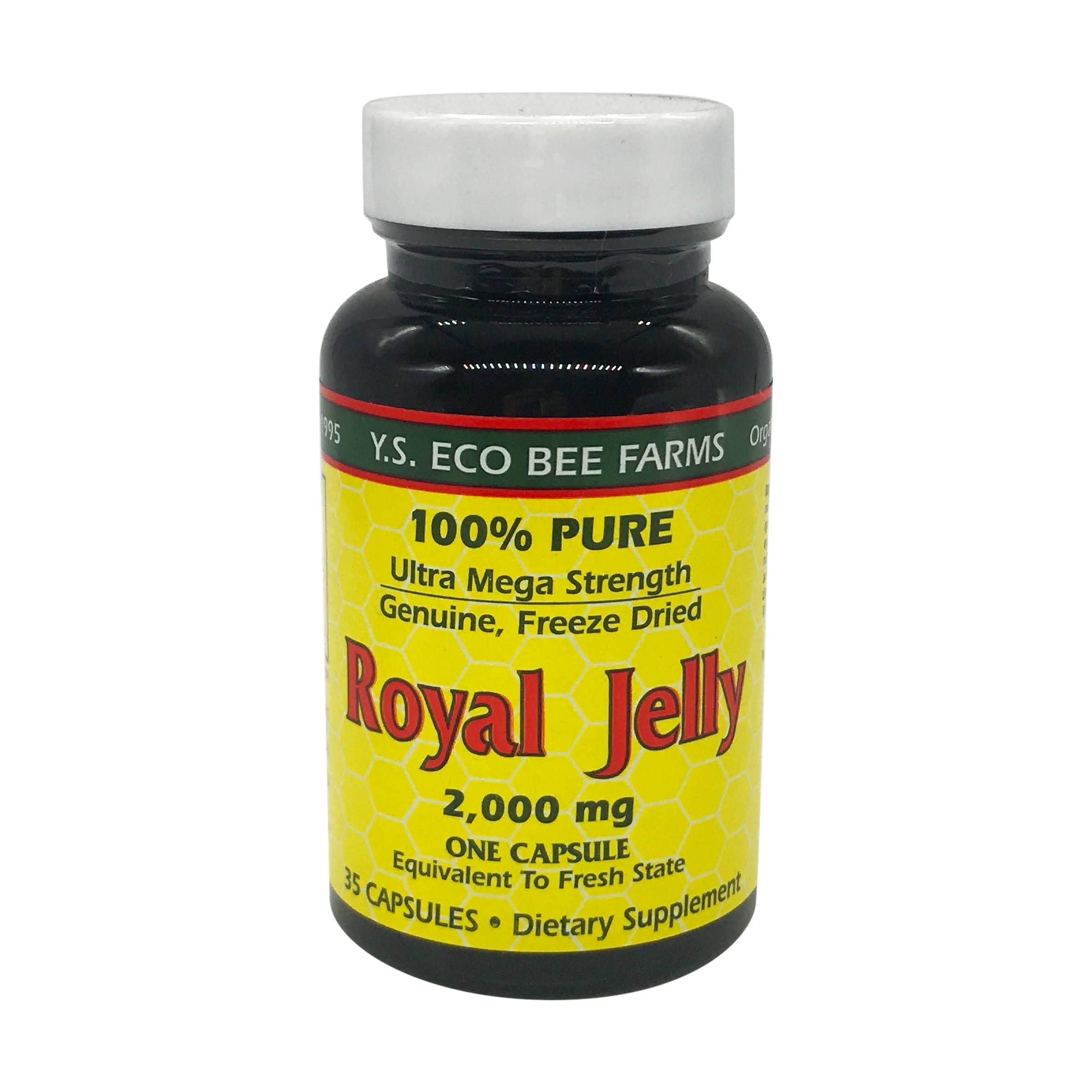YS Royal Jelly/Honey Bee - Royal Jelly, 2000 mg, 35 capsules