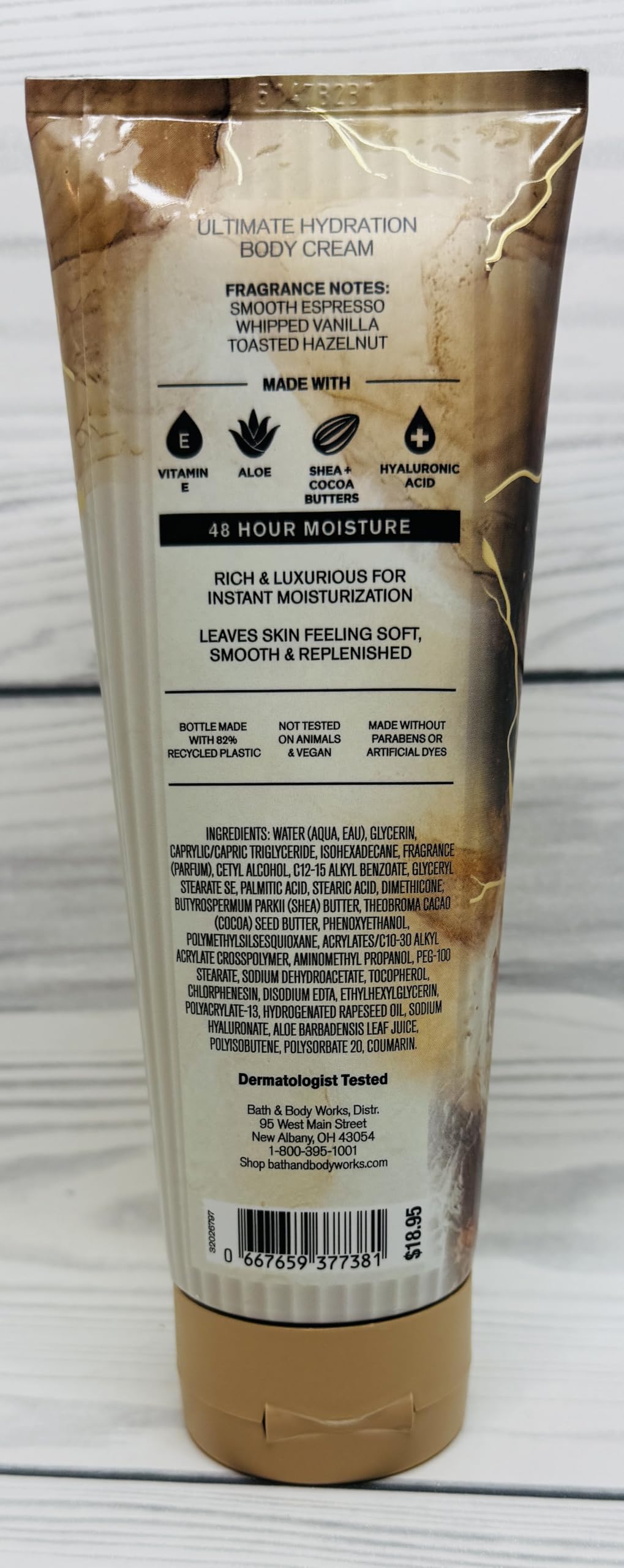 Bath & Body Works Vanilla Café Ultimate Hydration Body Cream 8 Ounces Pack of 2