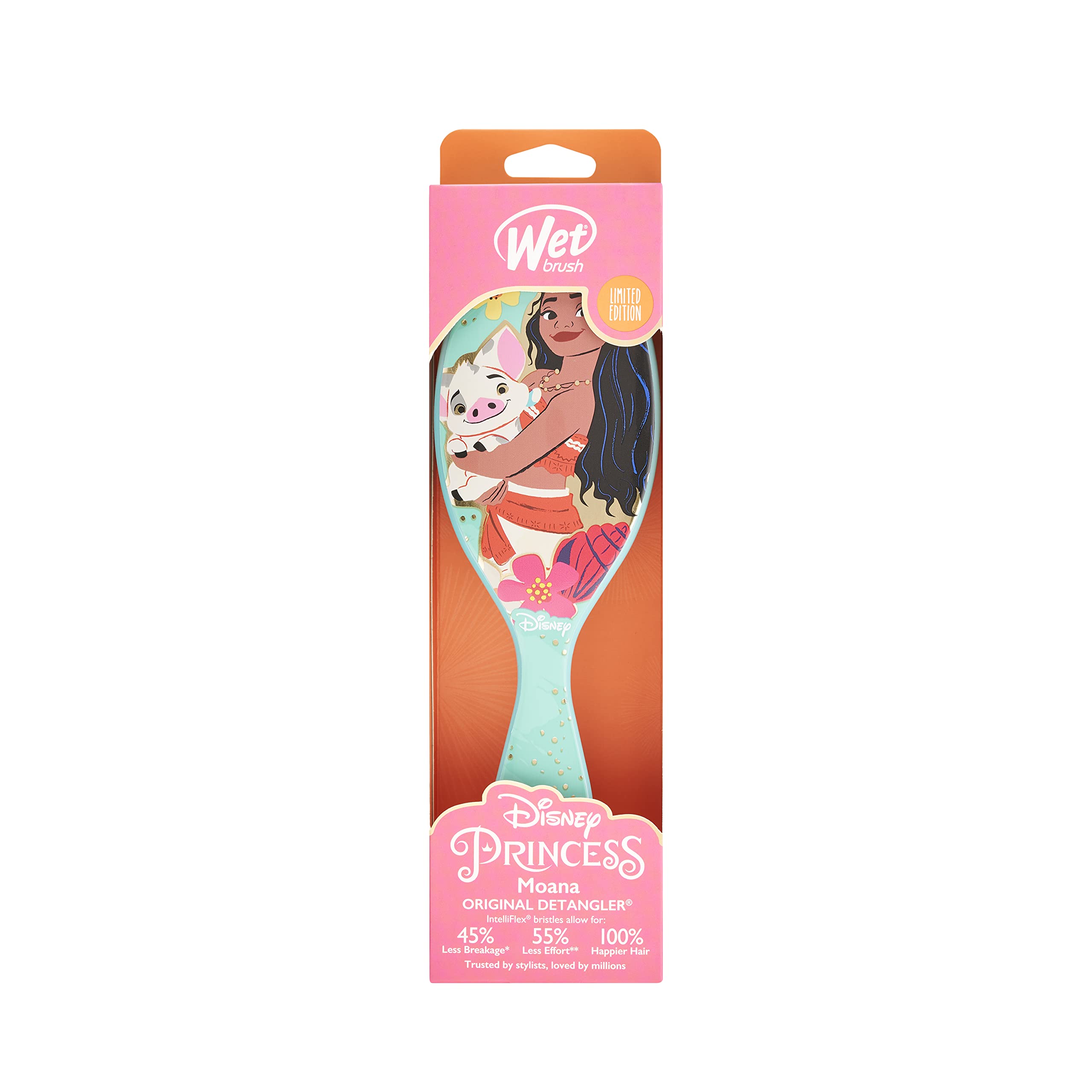Wet Brush Original Green Detangler Ultimate Princess Edition - Moana & Pua