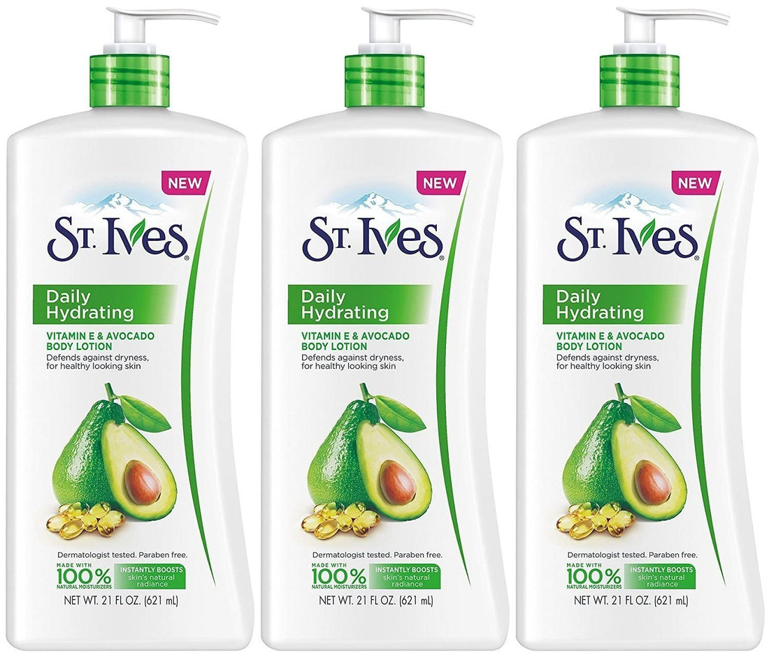 St. Ives Daily Hydrating Vitamin E Body Lotion 21 oz. (Pack of 3)