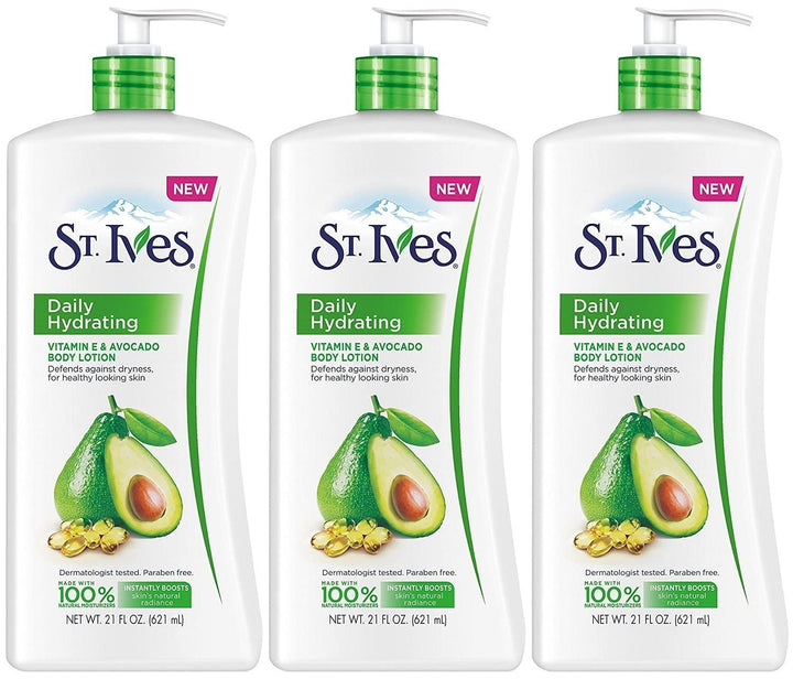 St. Ives Daily Hydrating Vitamin E Body Lotion 21 oz. (Pack of 3)