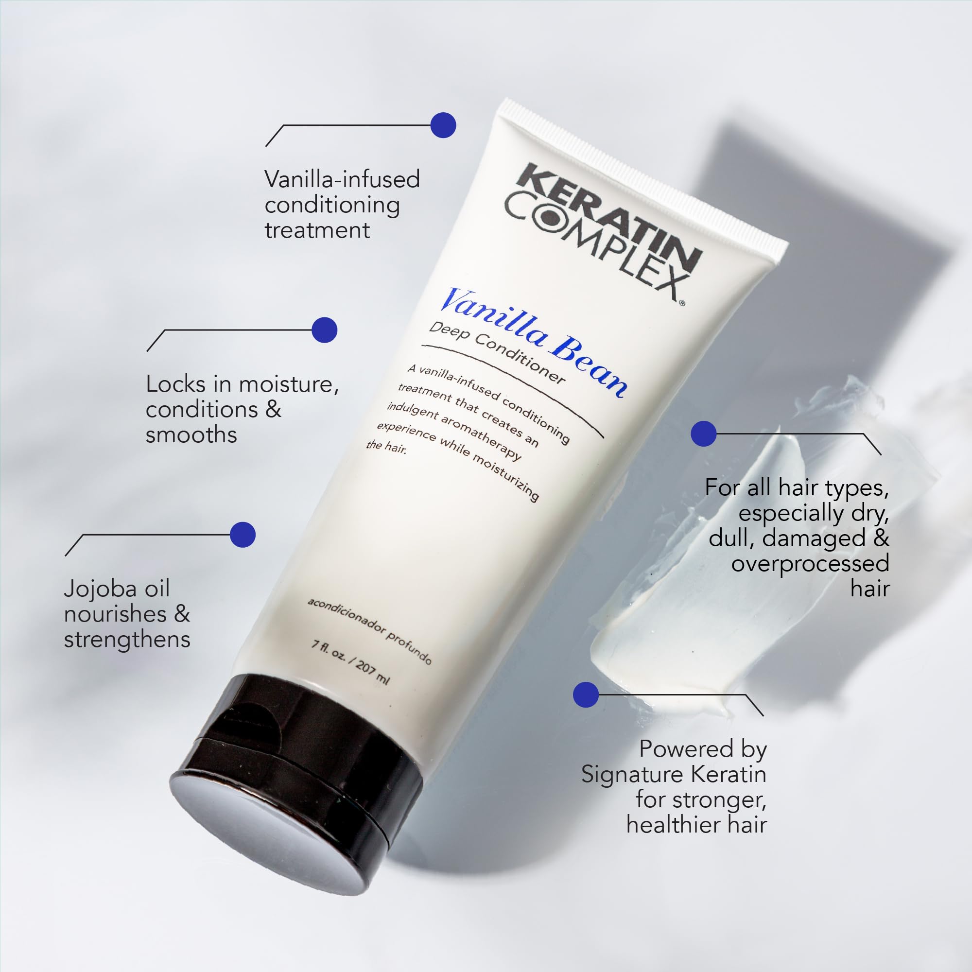 Coppola Keratin Complex Vanilla Bean Deep Conditioner Infusion Therapy (7 oz)