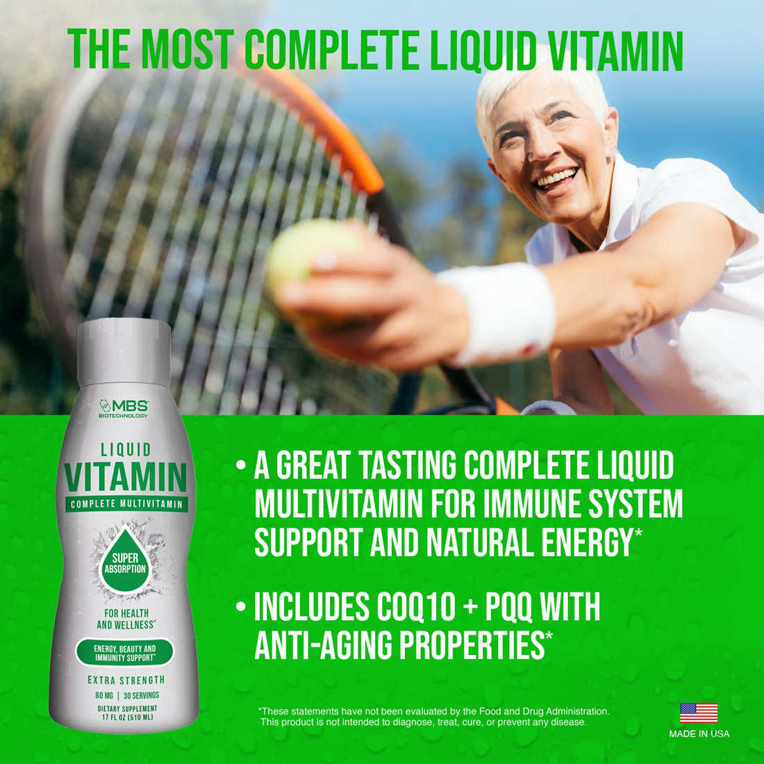 Complete Liquid Multi-Vitamin, Superior Absorption, Easy-to-Drink, Great Taste