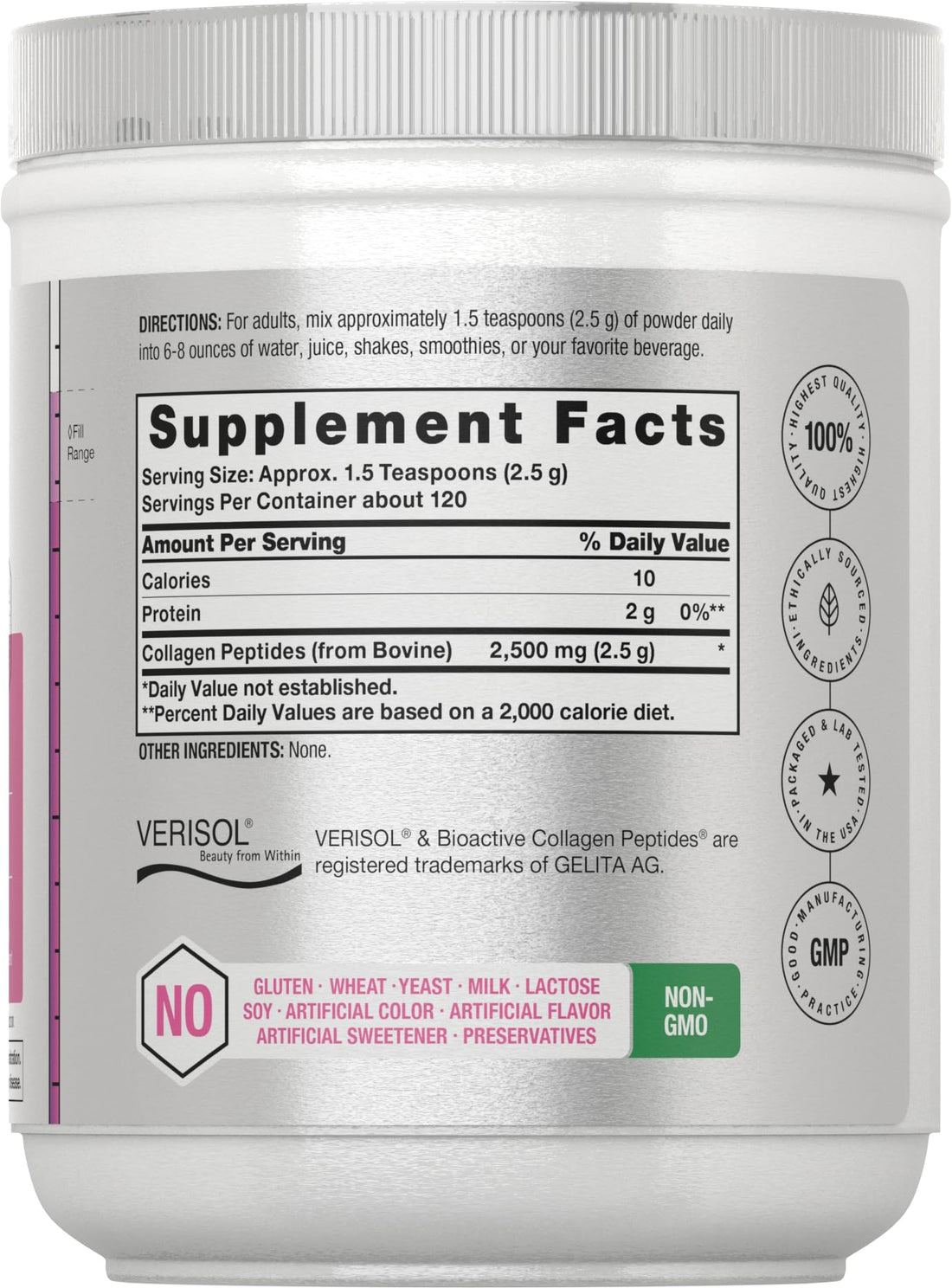 Horbäach Skin Rejuvenator with Verisol 10.58 oz | Bioactive Collagen Peptide Powder | Types I and III | Non GMO, Gluten Free Supplement