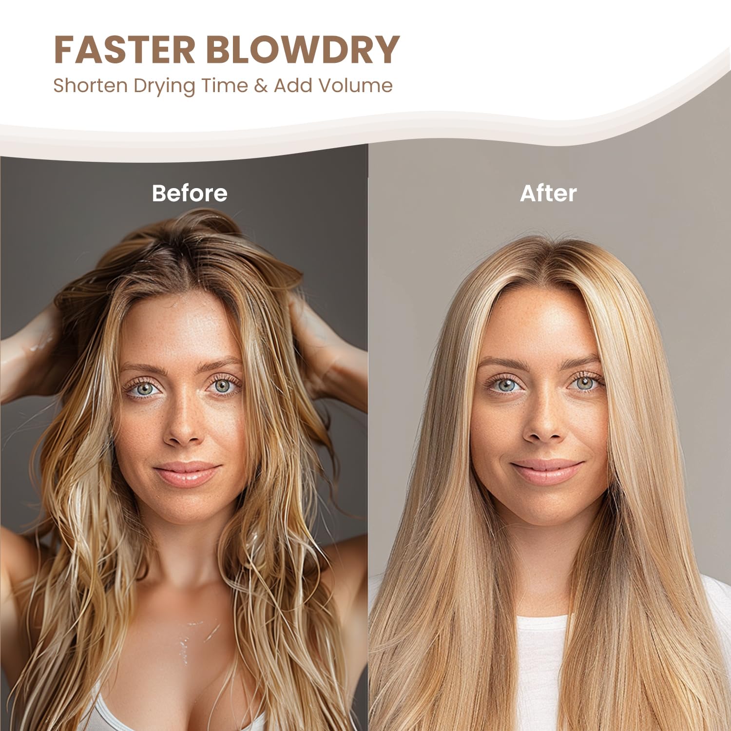 Round Brush, Nano Thermal Ceramic & Ionic Tech Hair Brush, Round Barrel Brush with Boar Bristles, Enhance Texture for Hair Drying, Styling, Curling and Shine (2.1 inch) + 4 Free Clips by Aimike