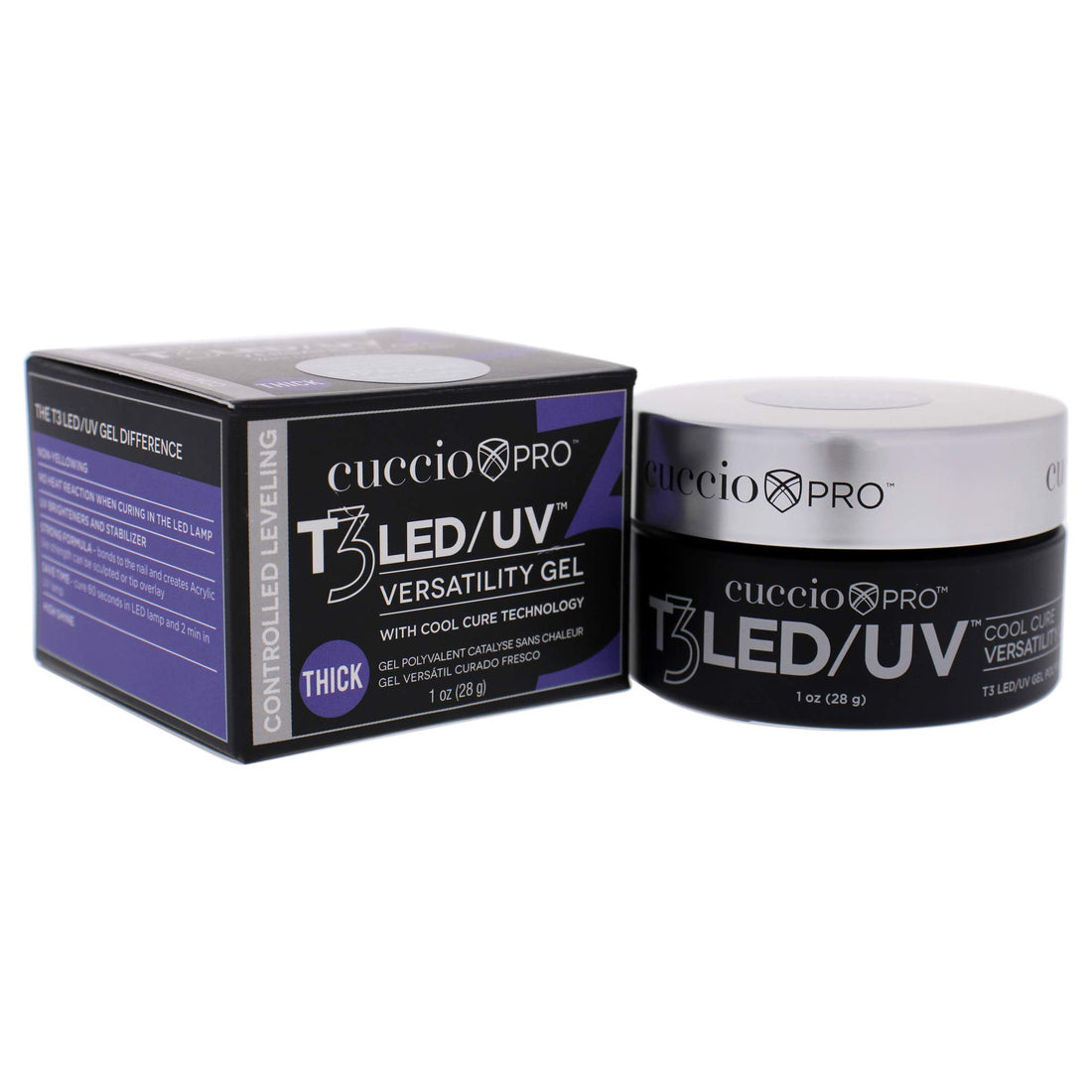Cuccio Pro - T3 LED/UV Controlled Leveling Gel - Opaque Brazilian Blush - 28g / 1oz