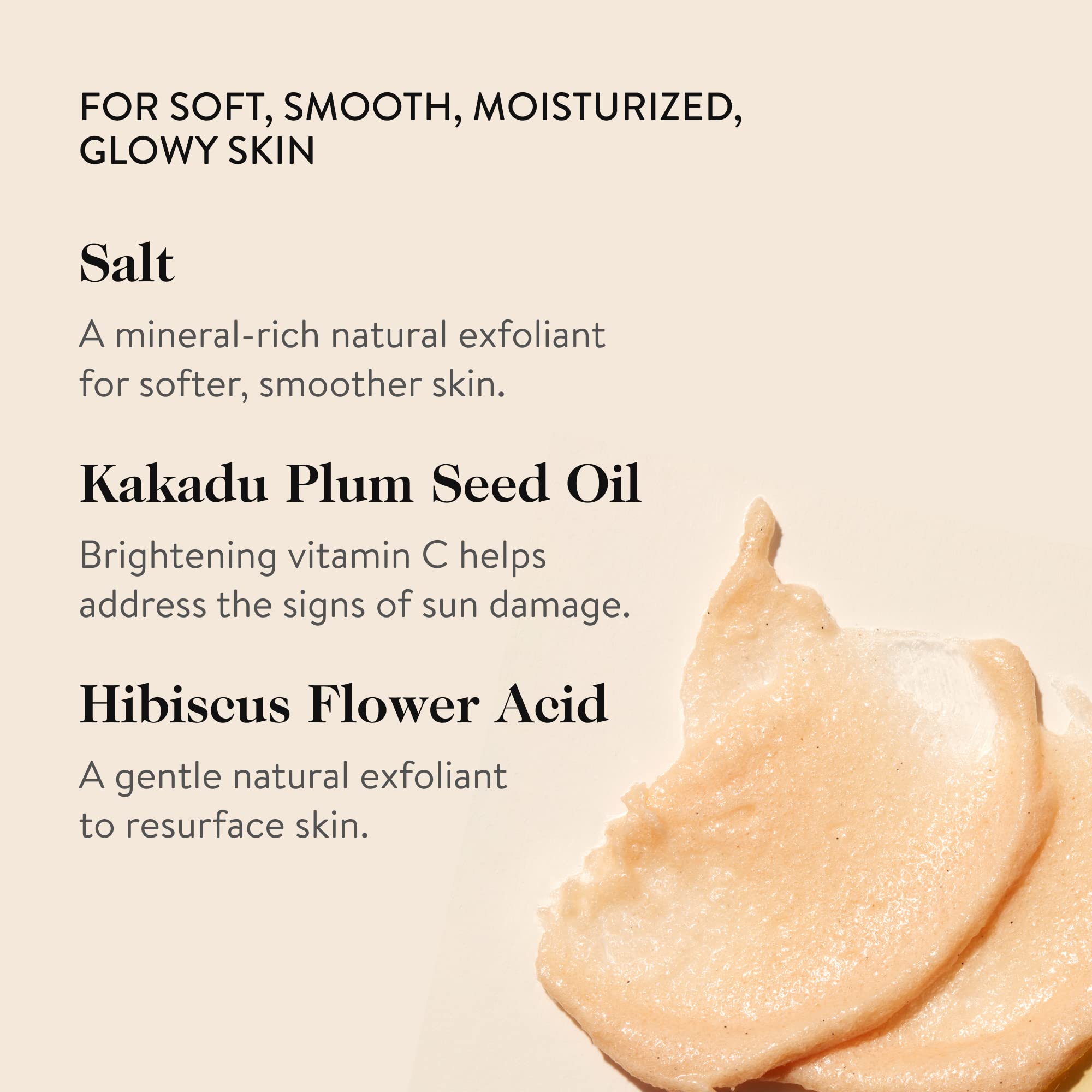 goop Beauty Microderm Body Polish | Exfoliating Scrub & Foaming Cleanser for Glowing Skin | Salts & Kakadu Plum Seed Oil for Hydration | Inspired by Microdermabrasion | 6 fl oz