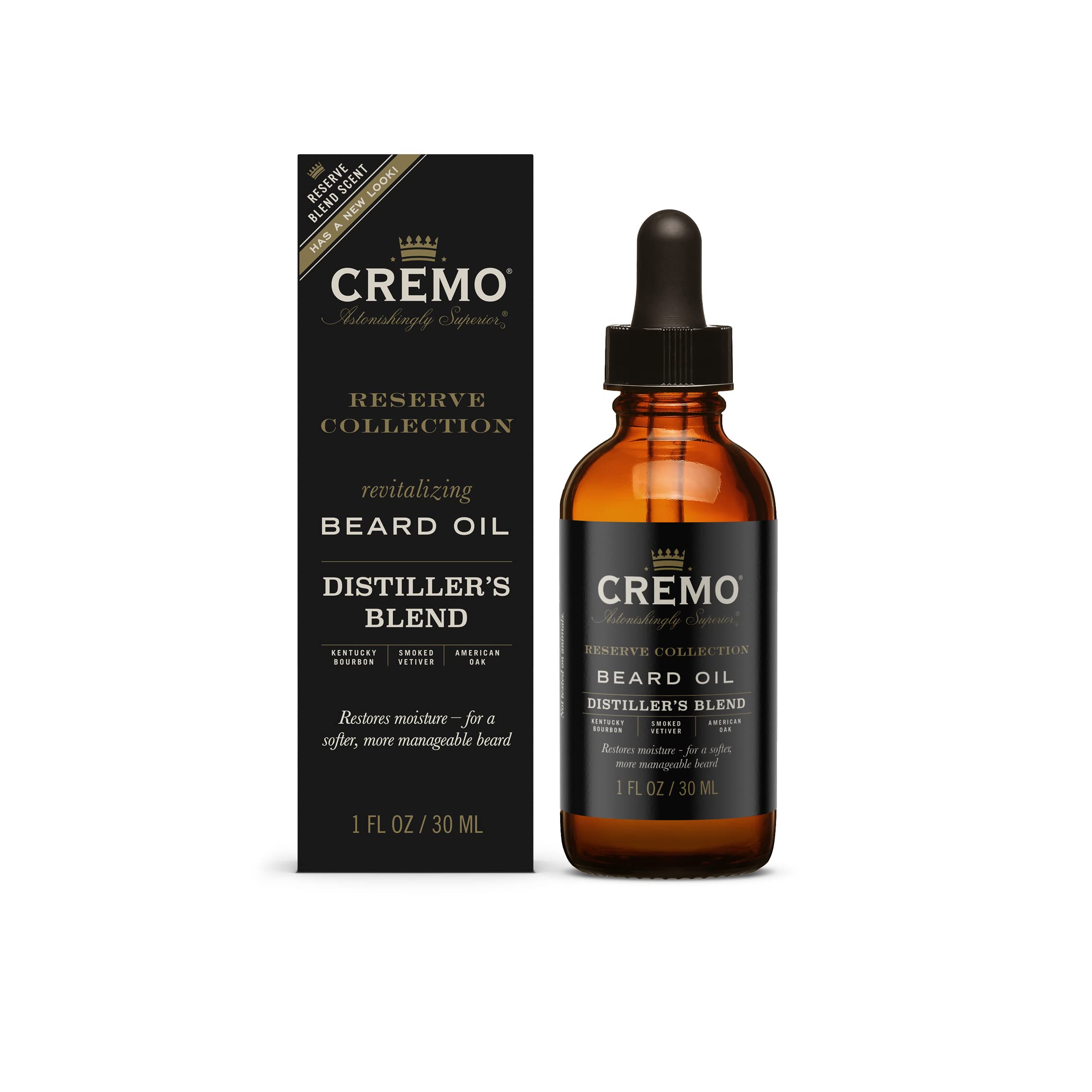 Cremo Reserve Blend Astonishingly Superior Beard Oil, 1 Fluid Ounce