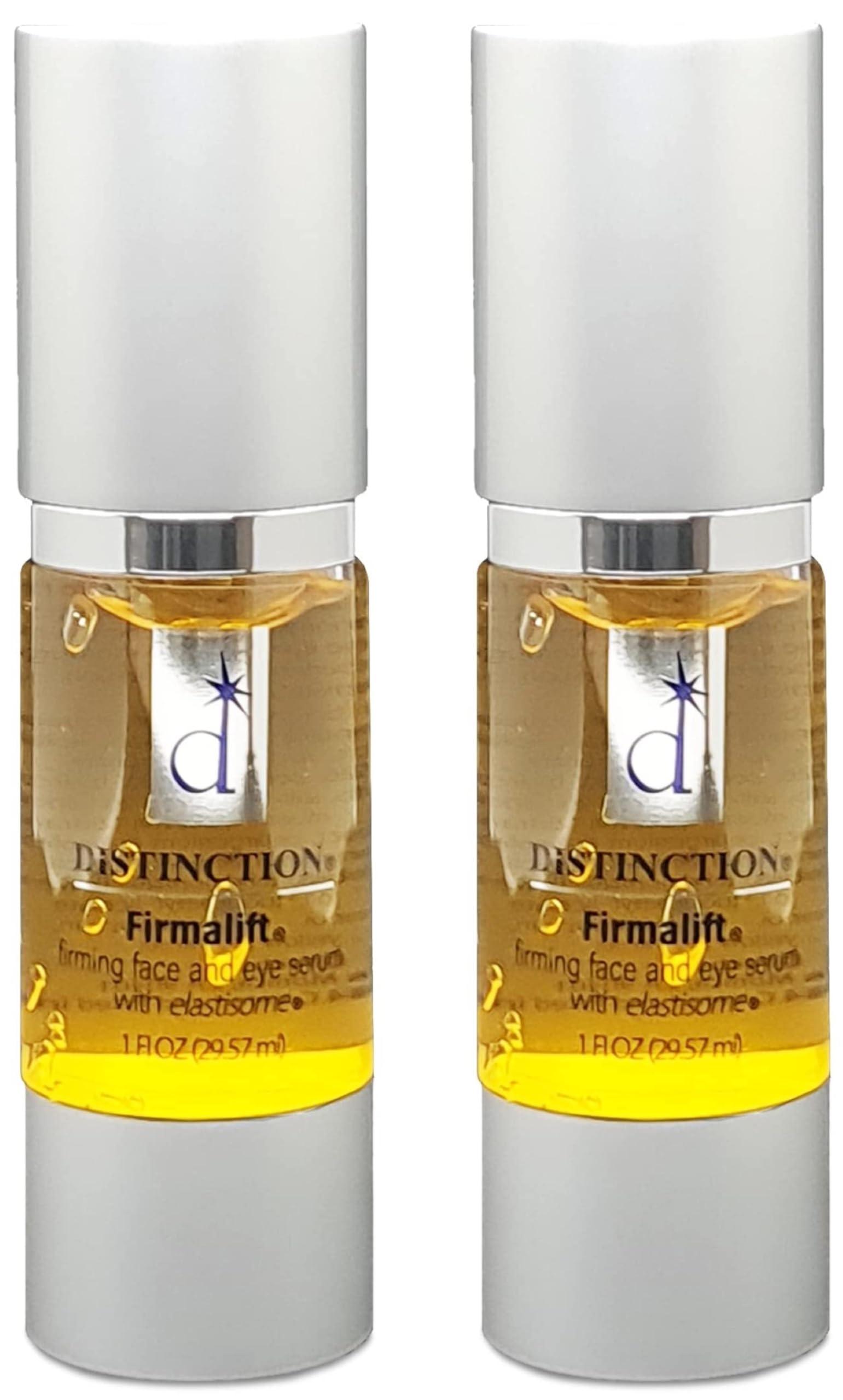 Distinction Firmalift Firming Face and Eye Serum Lotion Cream with Elastisome | Anti Aging Serum - Helps Reduce The Appearance of Fine Lines and Wrinkles, Soothes, and Moisturizes (2 Pack)