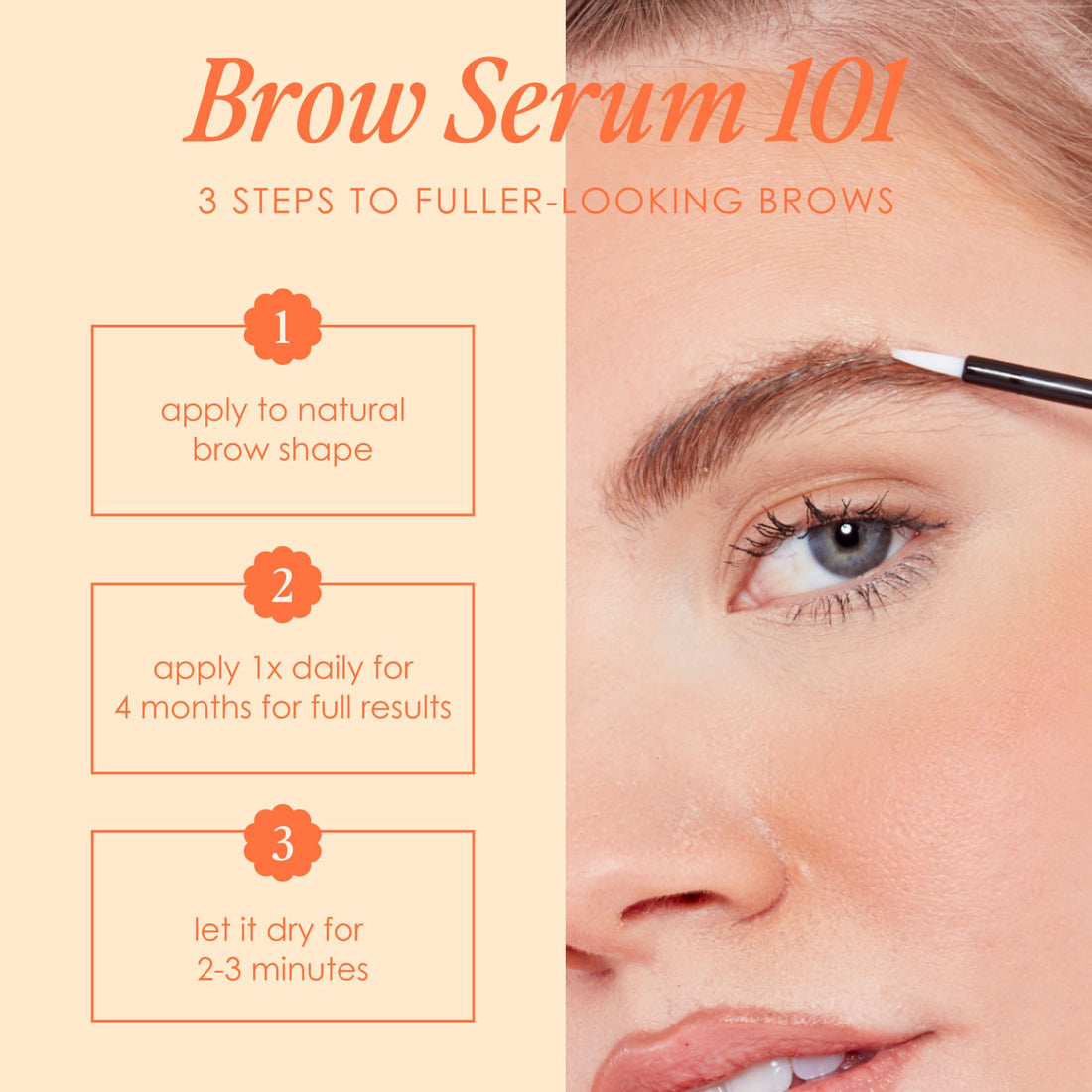 Grande Cosmetics GrandeBROW Brow Enhancing Serum, 8 Week Starter Supply, 1.5mL