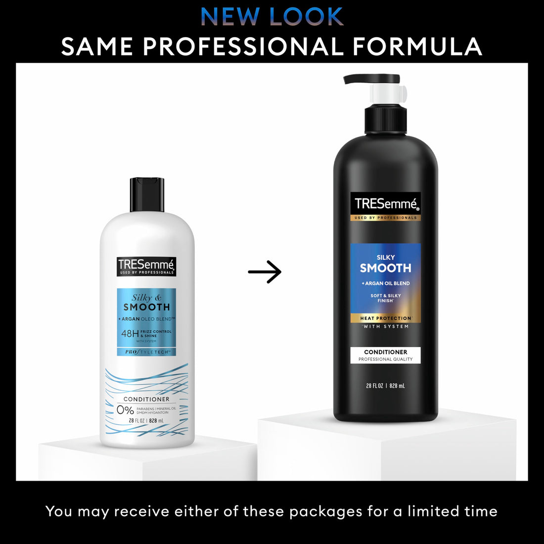 TRESemmé Silky & Smooth Anti-Frizz Conditioner for Frizzy Hair Formulated With Pro Style Technology 28 Fl oz