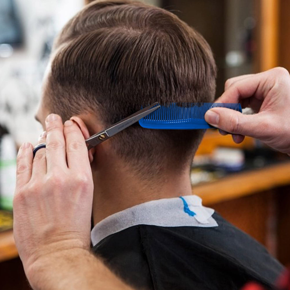 Soft 'N Style Hair Care 4-Pack Comb - Not Breakable - mens comb/fine tooth comb/peines para cabello