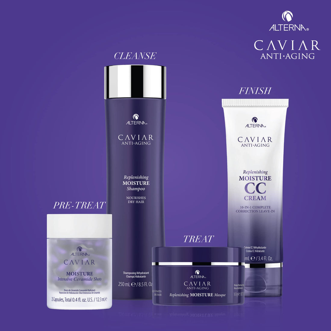 Alterna Caviar Anti-Aging Replenishing Moisture Hair Treatment Serum Capsules | Leave-In Hair Treatment | Boost Strength, Restore & Hydrate Hair |Ã‚ 0.68 fl. oz.