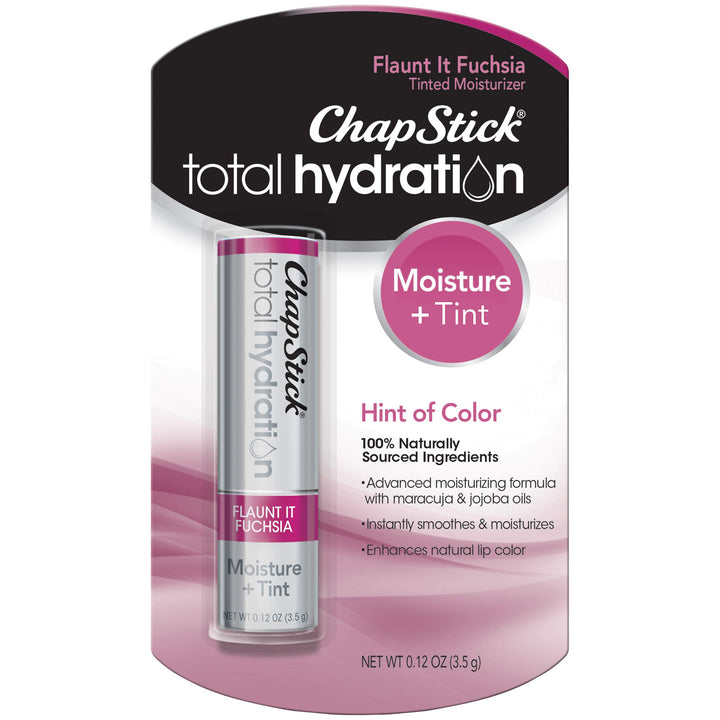 ChapStick Total Hydration, Fuchsia, 0.12 Ounce