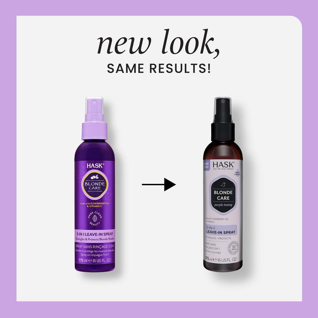 HASK BLONDE CARE 5-IN-1 Leave-In Spray Conditioner - vegan formula, cruelty free, color safe, gluten-free, sulfate-free, paraben-free