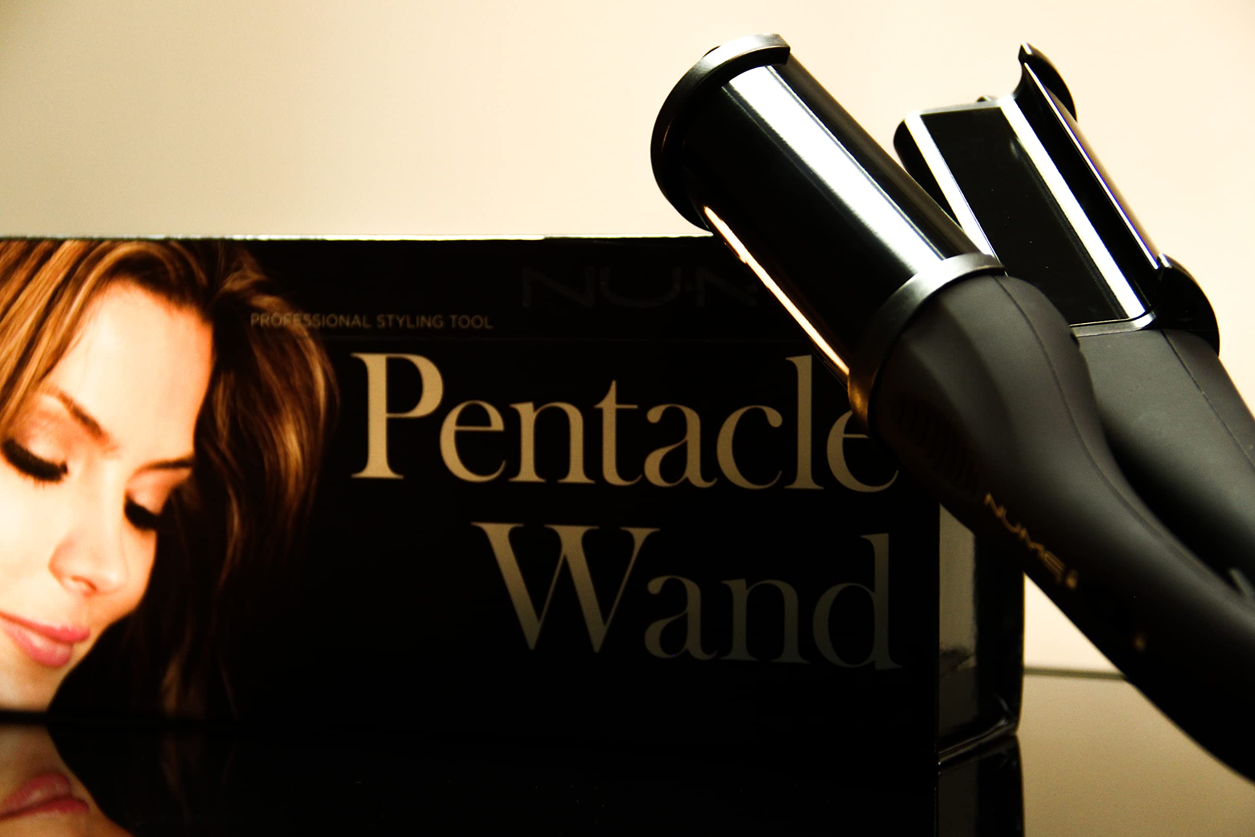NuMe Pentacle Wand 2 in One Curler / Deep Waver 100% Tourmaline infused ceramic