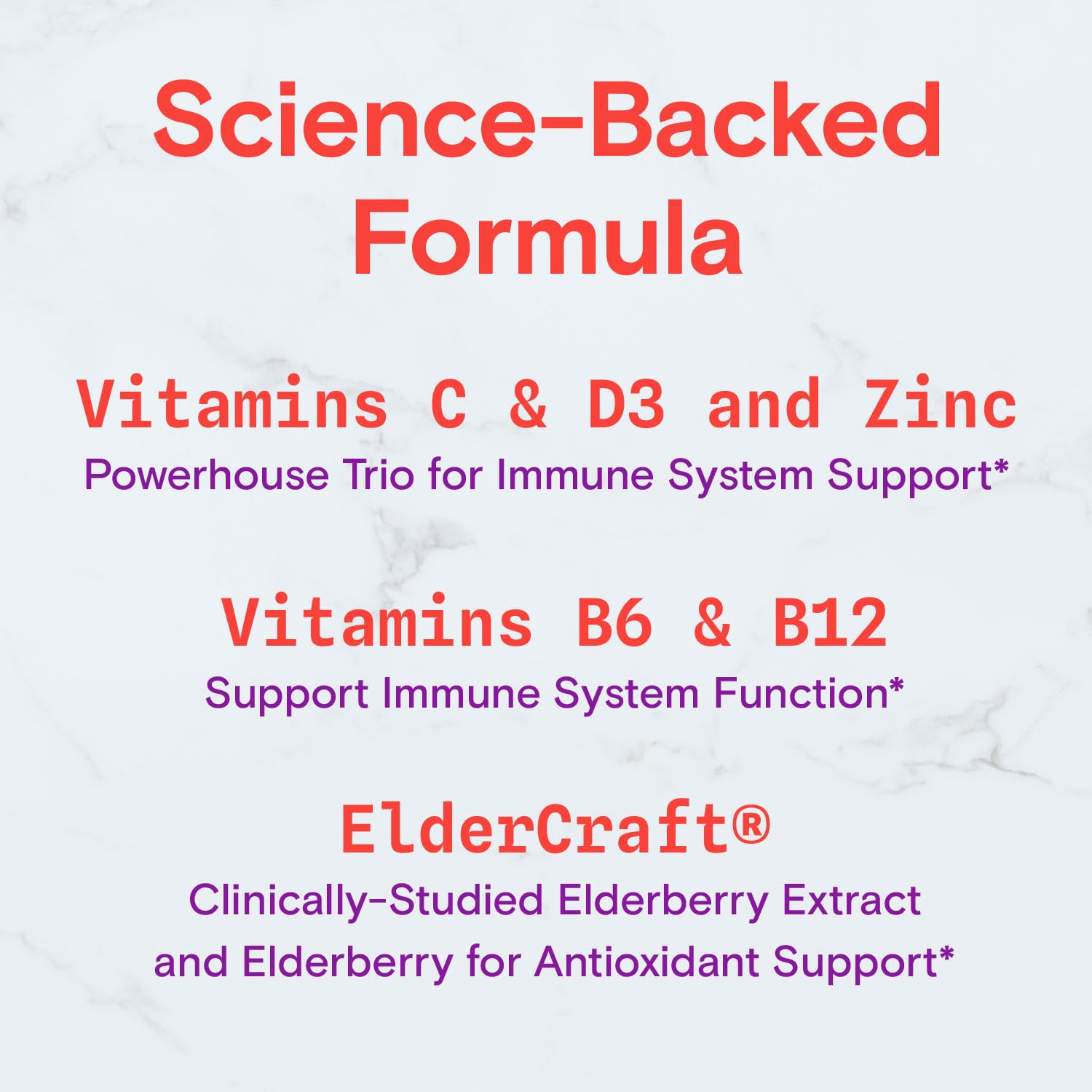 SmartyPants Kids Immunity Elderberry Gummies: Kids Immune Support Supplement, Vitamin C, Vitamin D, Vitamins B6 & B12 and Zinc, Gluten Free, Elderberry Flavor, 60 Count (30 Day Supply)