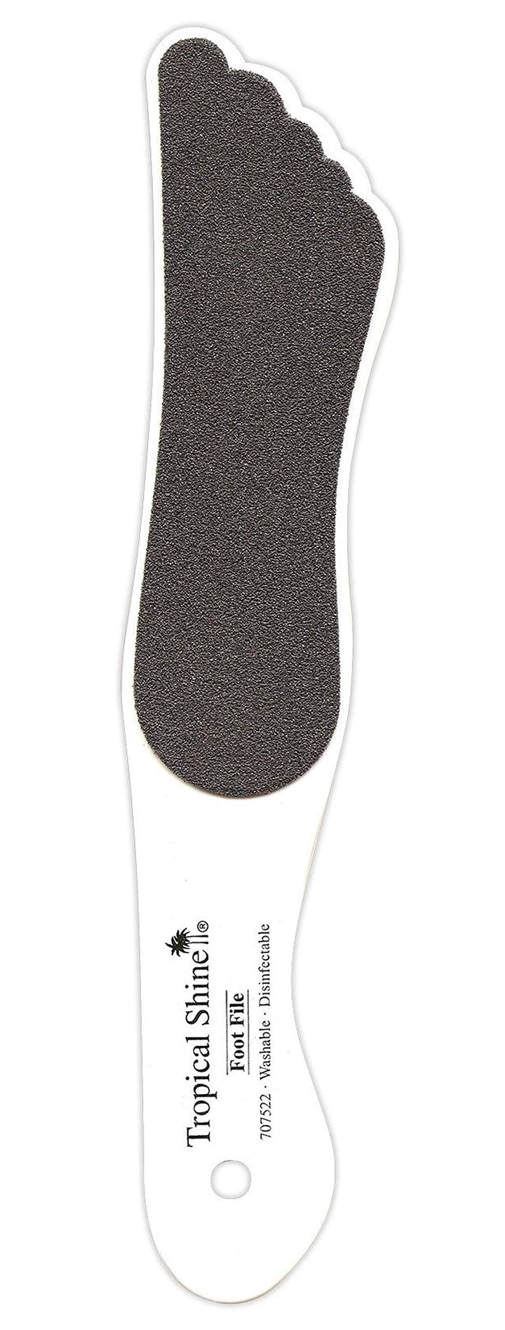 Tropical Shine Large Black Foot File Coarse 100 Grit Medium. Dual Sided. 10 In.