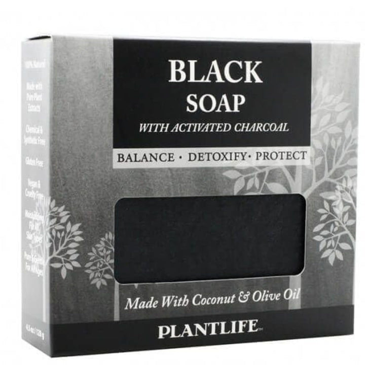 Plantlife Black Soap With Activated Charcoal 4.5 oz