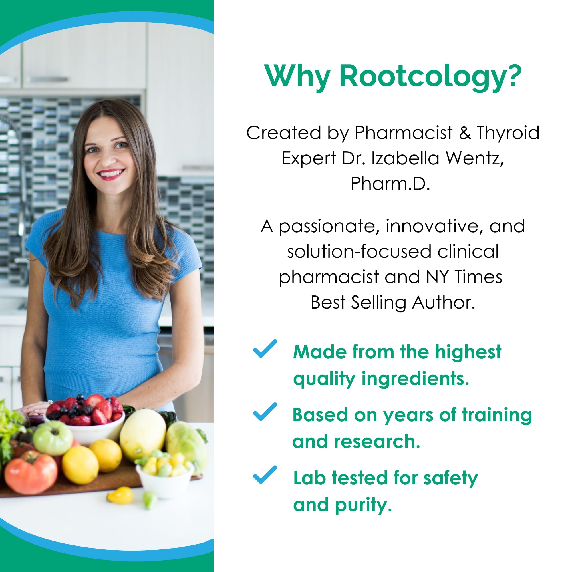 Rootcology by Dr. Izabella Wentz | Pancreatic Enzymes Plus | Enteric Coated Lipase, Protease & Amylase Blend with Bromelain | 90 Capsules