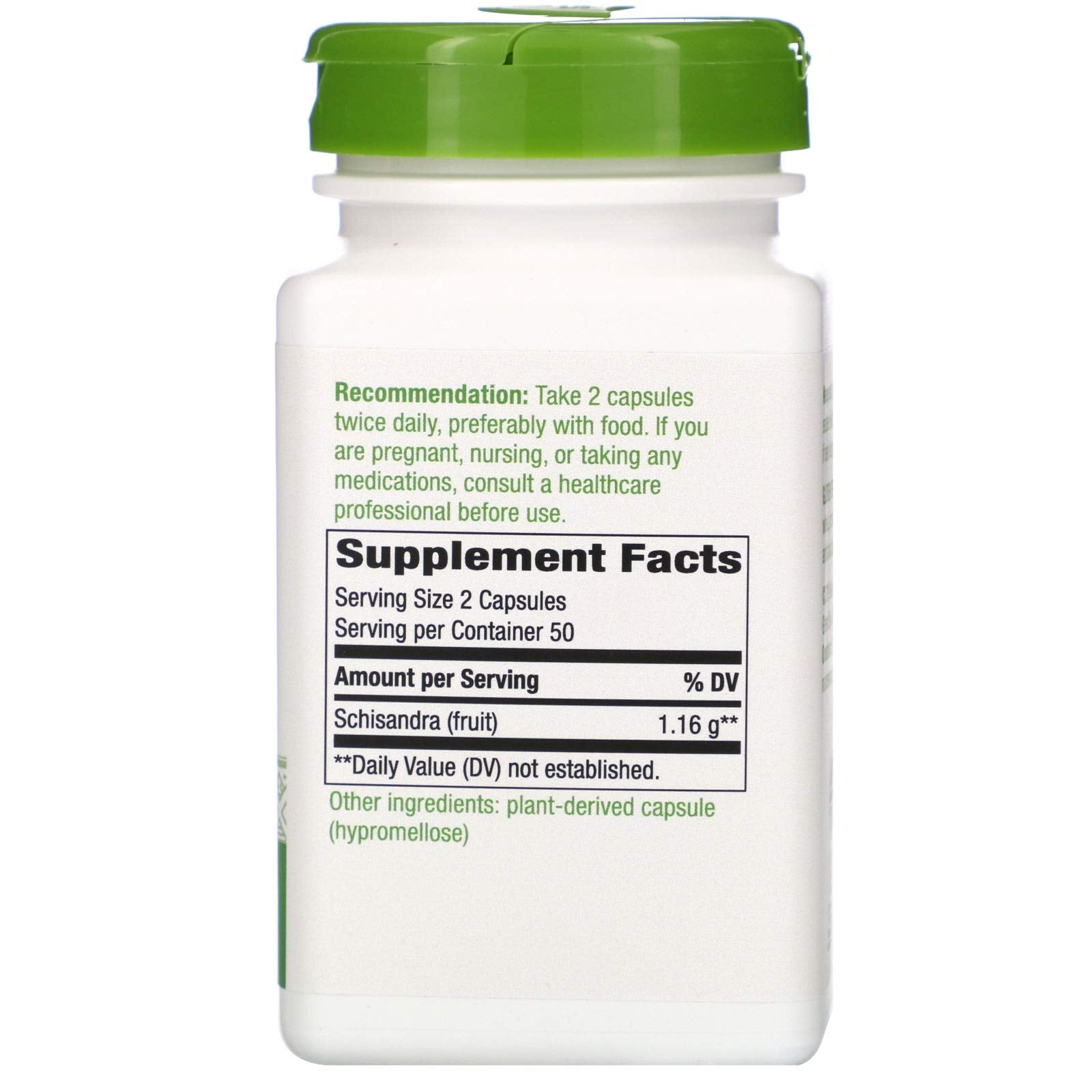 Nature's Way Schisandra Fruit -- 100 Capsules