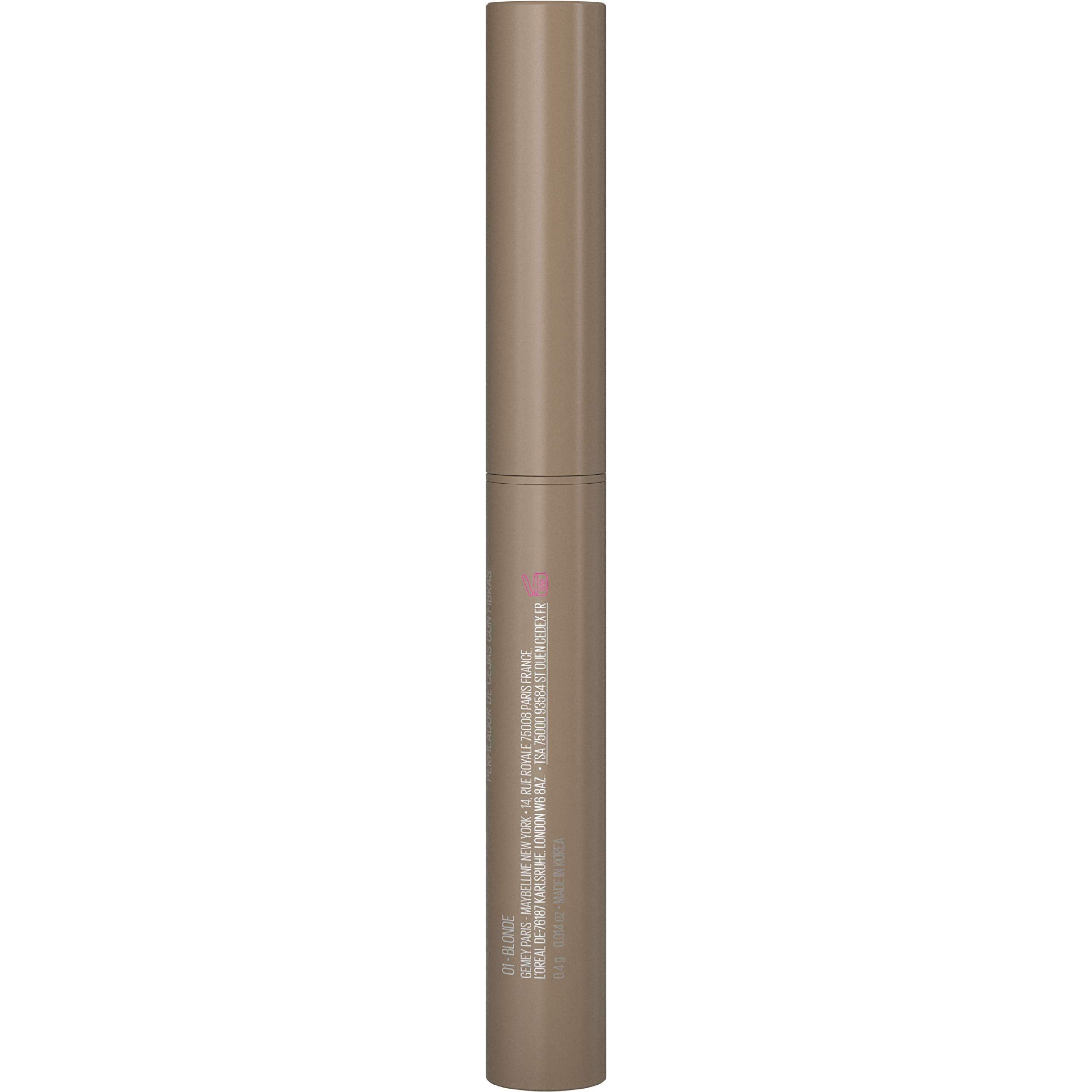 Maybelline New York Brow Extensions Eyebrow Pomade Crayon Defining Eyebrow, 01 Blonde