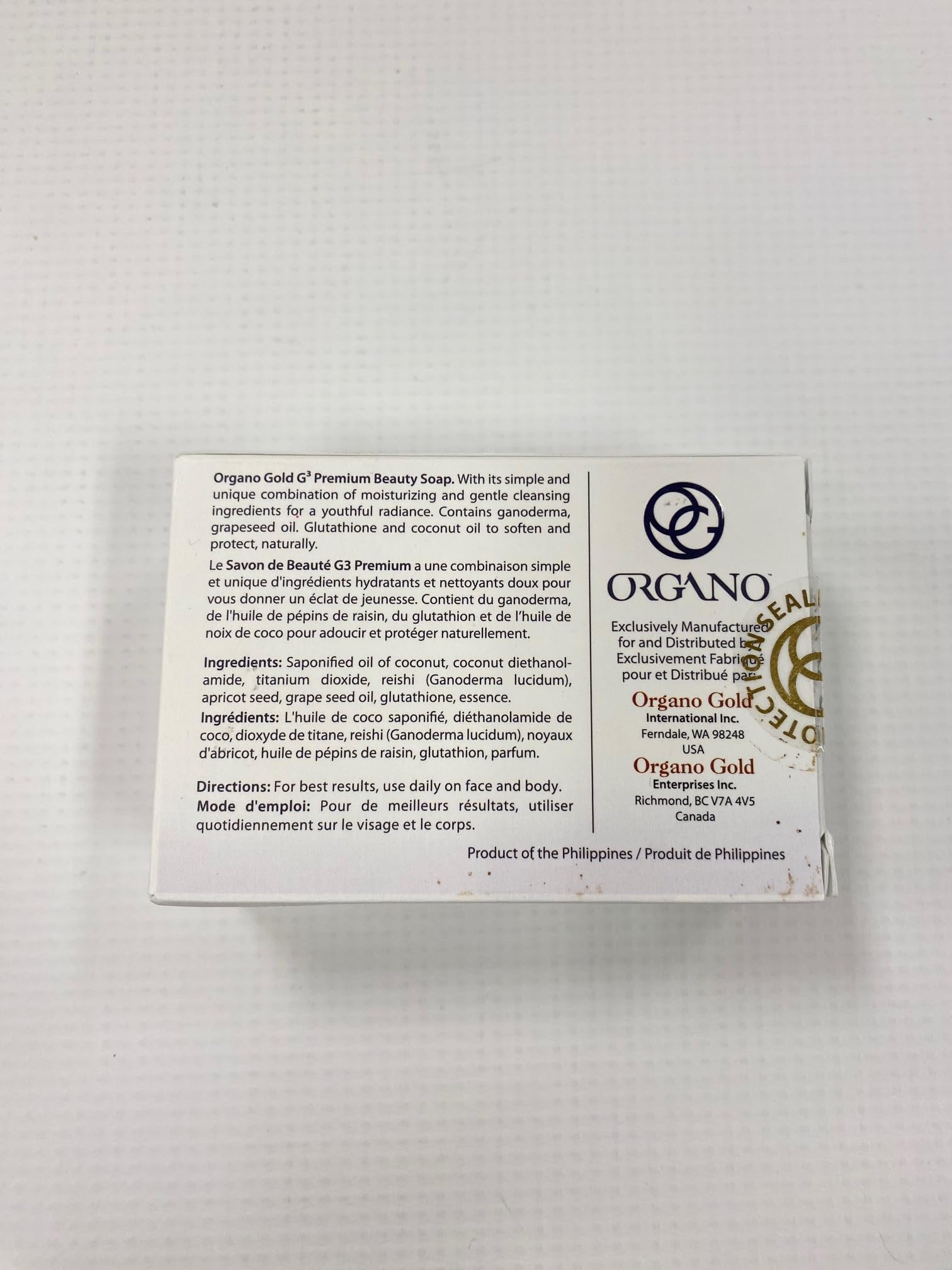 Organo Gold Soap