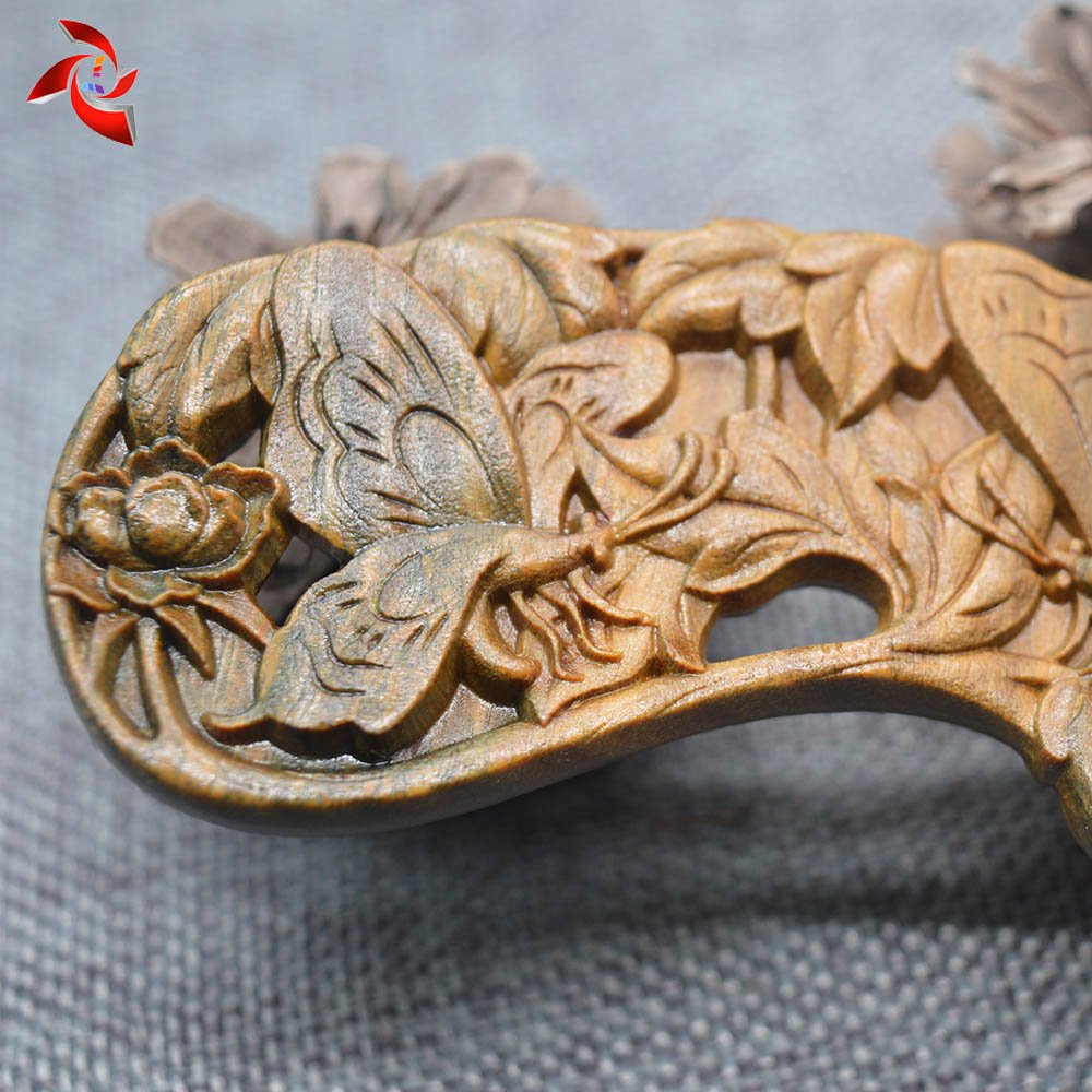 Xuanli 2 pcs Natural SandalWood Comb Hair Care Anti Static Wooden Hair Massage Natural Brush Beard Comb (M013)