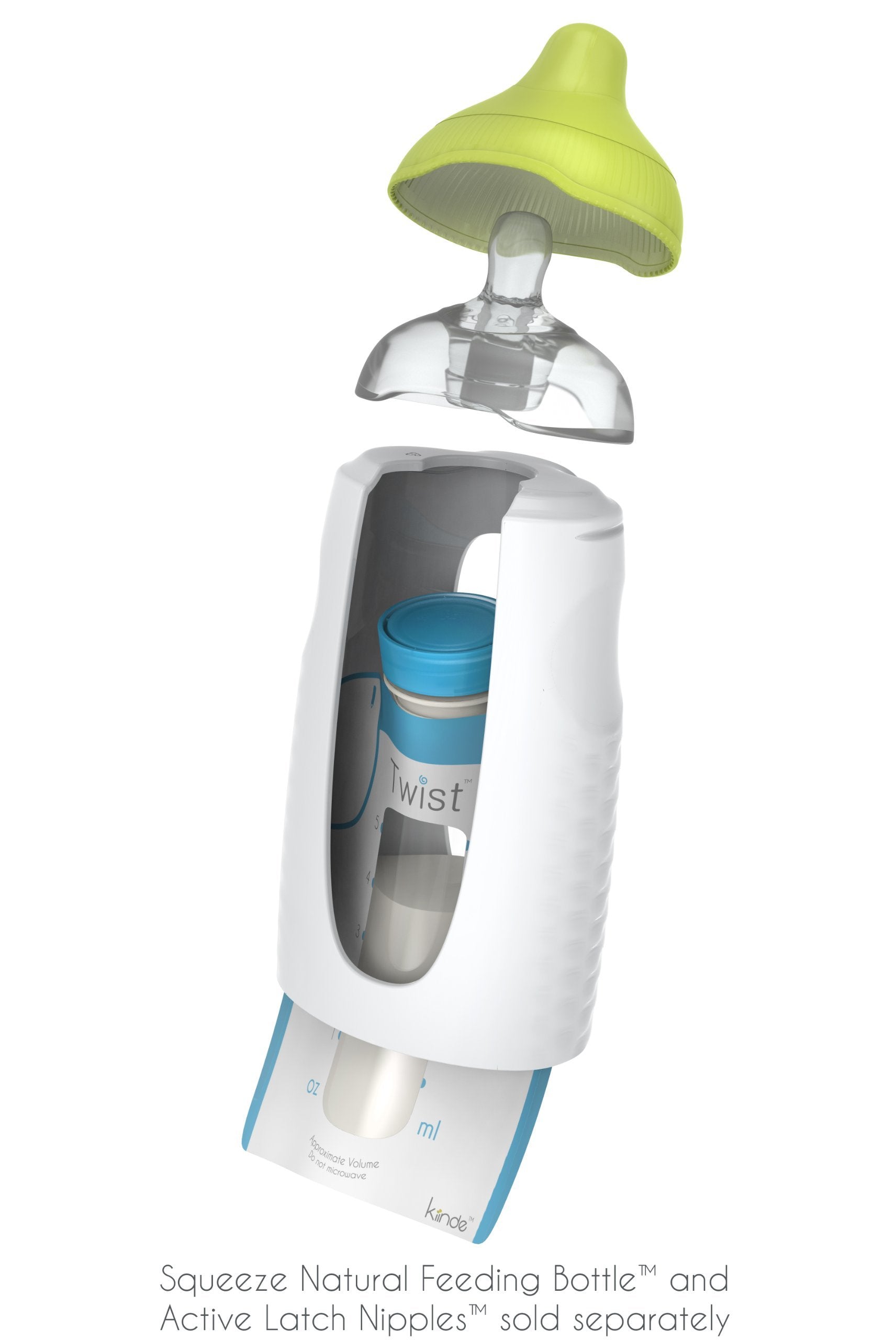 Kiinde Twist Pouch Breast Milk Storage Bags for Pumping, Freezing, and Feeding. Direct pump, direct feed, pre-sterilized, 6 Ounce (Pack of 40)