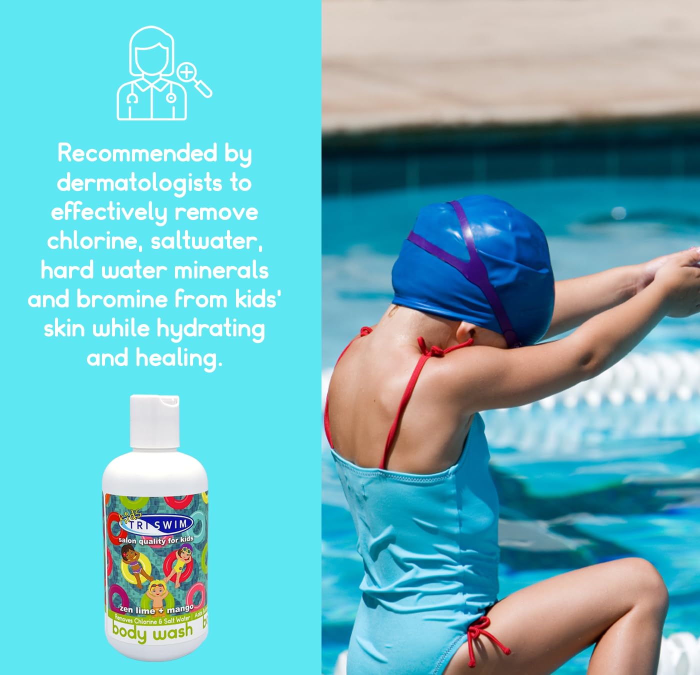 TRISWIM KIDS Chlorine Removal Swimmer Body Wash