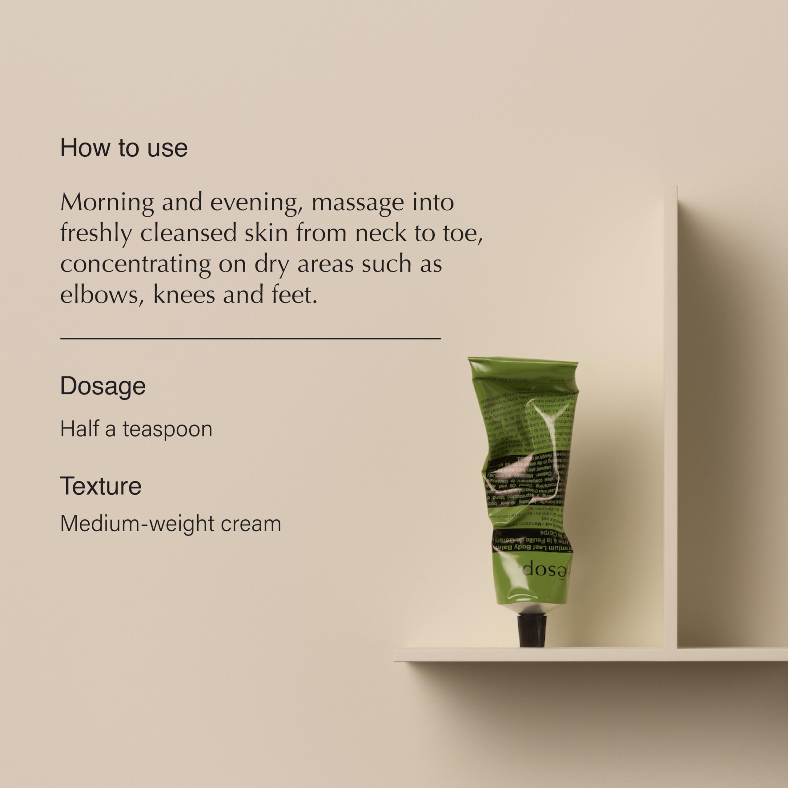 Aesop Geranium Leaf Body Balm Tube, 4 Ounce