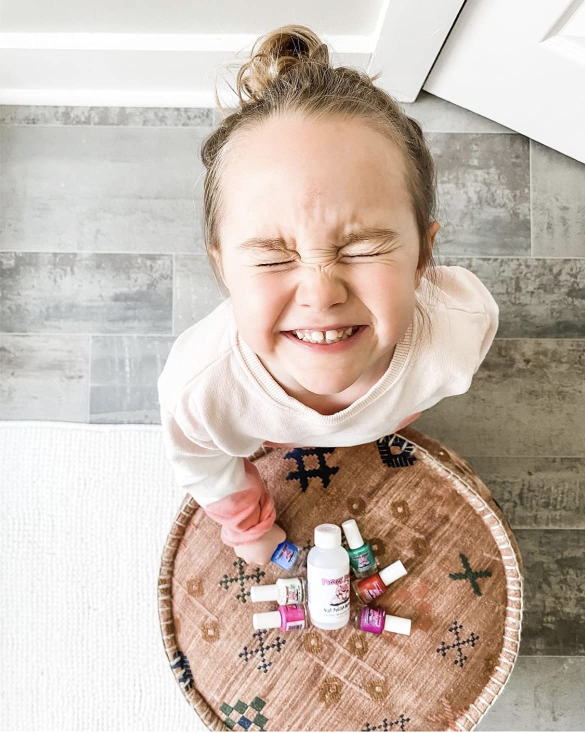 Piggy Paint 100% Non-toxic Girls Nail Polish - Safe, Chemical Free Low Odor for Kids, Tutu Cool