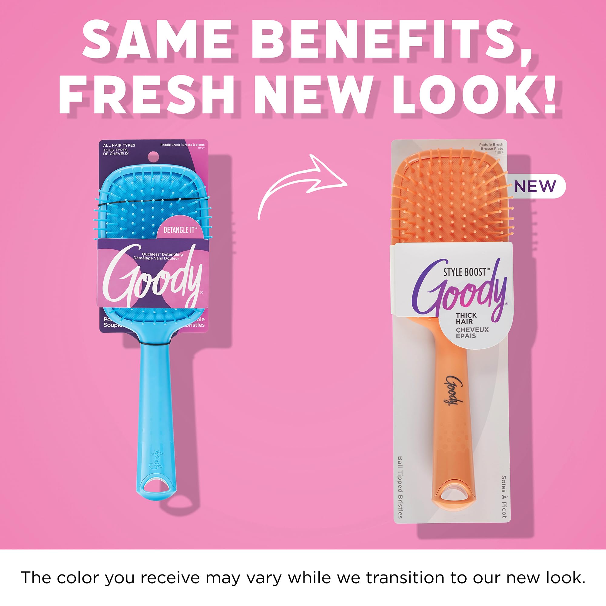 Goody Bright Boost Paddle Hair Brush Blue