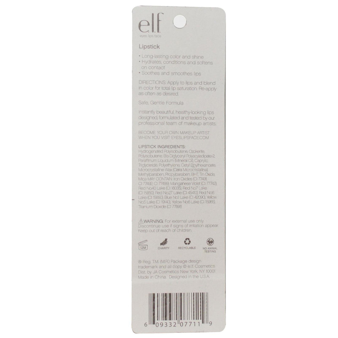 e.l.f. Lipstick, Sociable, 0.12 Ounce by e.l.f. Cosmetics