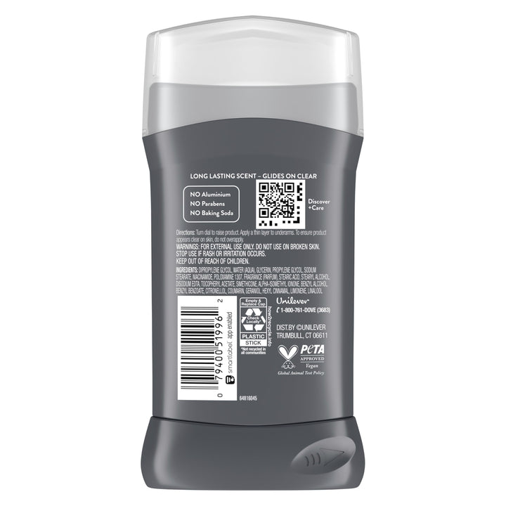 Dove Men+Care Aluminum Free 3 Pack Wild Eucalyptus Deodorant for Men 3 oz