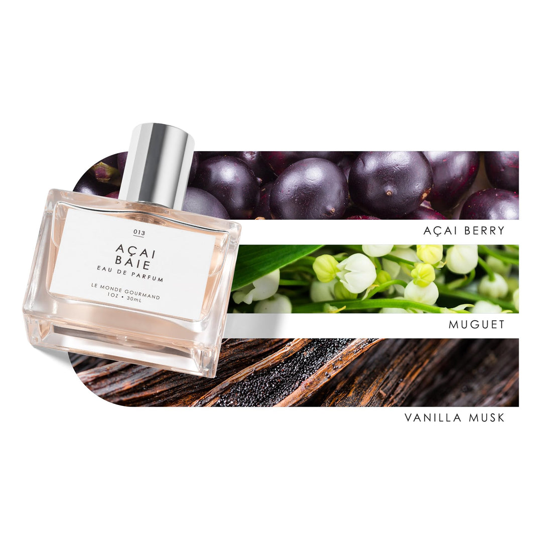 Le Monde Gourmand Açai Baie Eau de Parfum - 1 fl oz (30 ml) - Vanilla, Berry, Muguet Perfume Notes