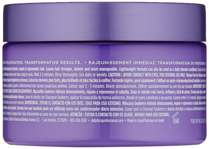 Obliphica Professional Seaberry Medium to Coarse Mask, 8.5 oz.