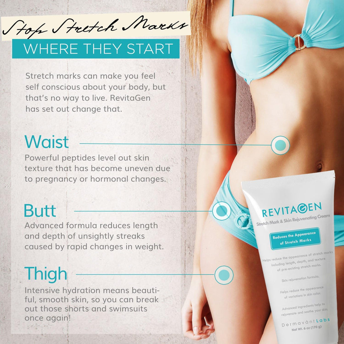 Revitagen-Fx Stretch Mark And Skin Repair Formula 6 Oz