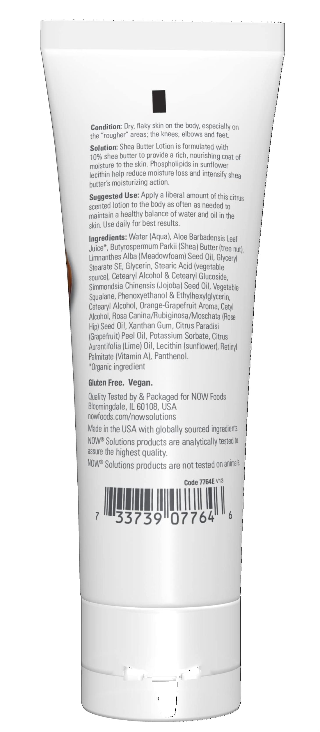 NOW Shea Butter Lotion,4-Ounce