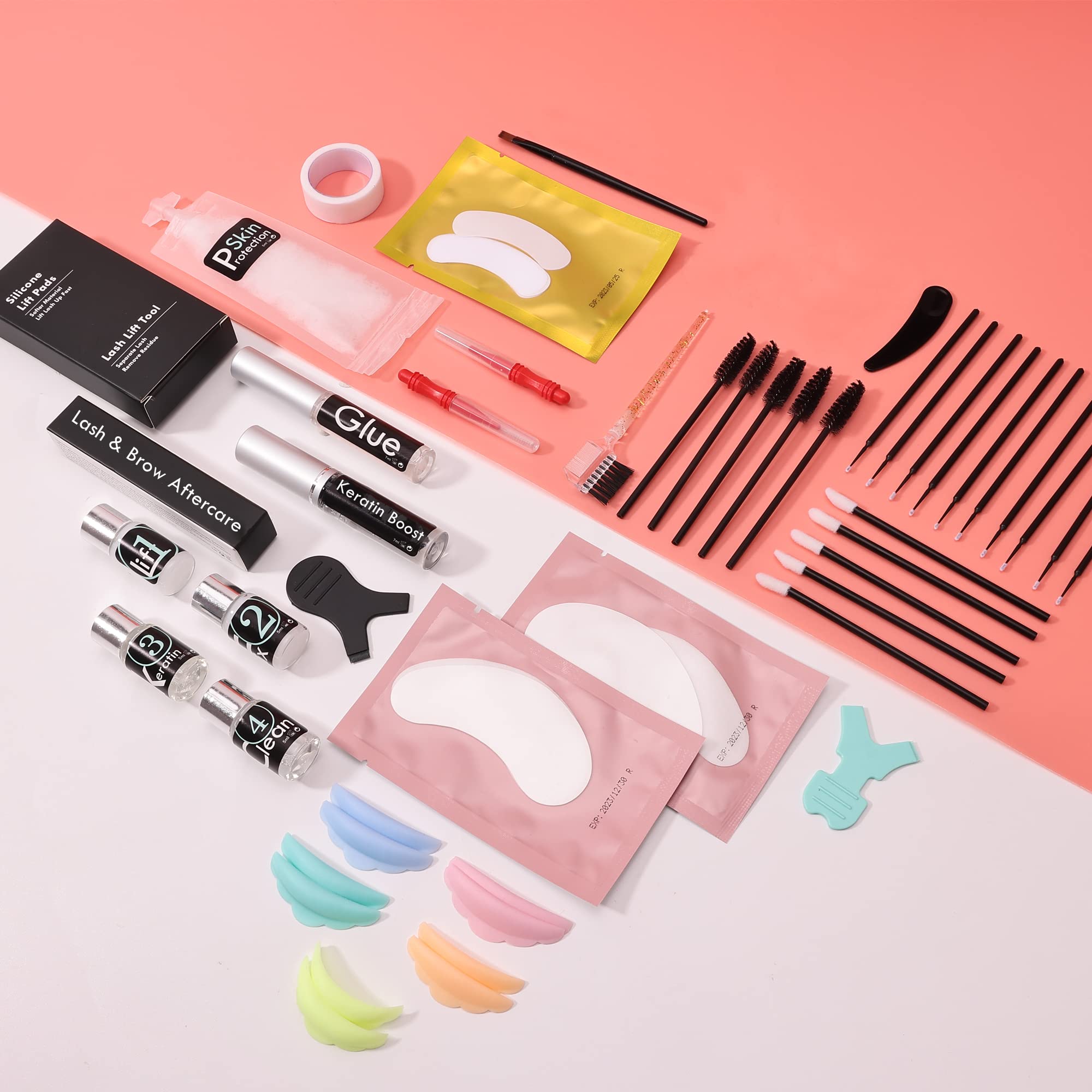 Lash Lift Kit, Lash Lifting and Brow Lamination 2 in 1, DIY Eyelash Perm At Home, Perming Lashes With Strong Glue(lash and eyebrow lift kit)