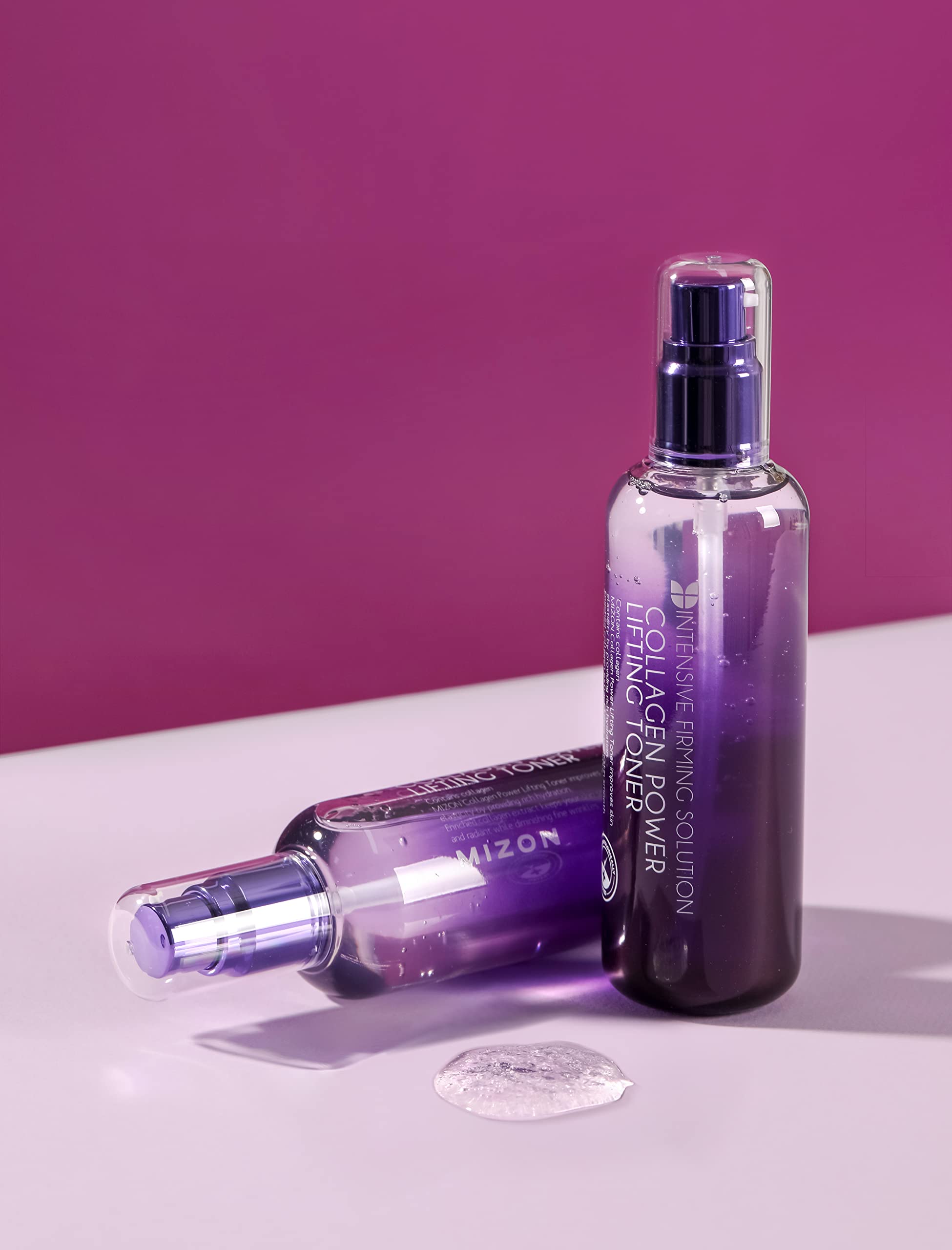 MIZON Collagen Power Lifting Toner, Facial Toner, Lifting Synergy, Moisturizing, Jelly-like Skin Booster for Dry, Aging Skin (120ml, 4.06 fl oz)