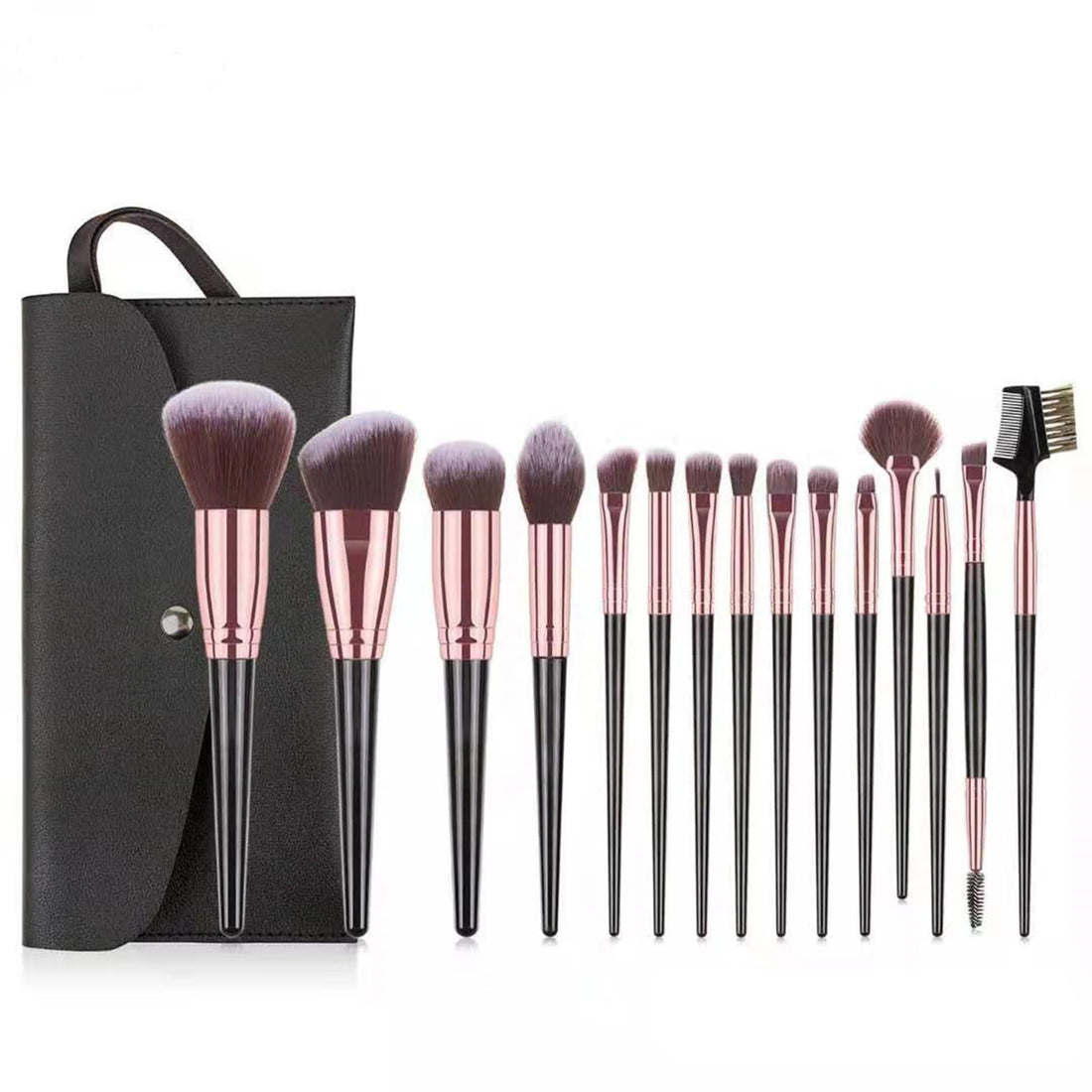Pure Vie® Pro 24 Pcs Make Up Brushes + 1 Sponge Puff + 15 Colors Cream Concealer Camouflage Makeup Palette Contouring Kit for Salon and Daily Use