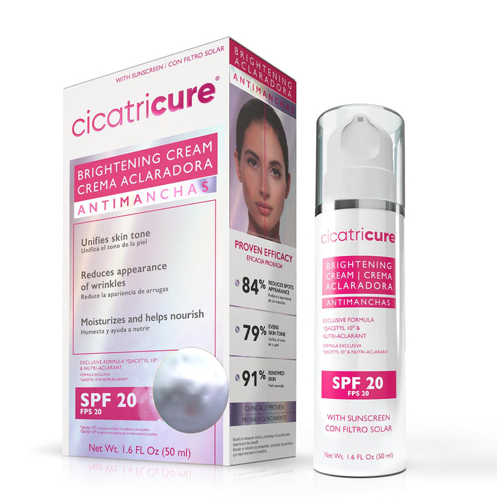 Cicatricure Brightening Face Cream with Q Acetyl 10, 1.6 Ounces