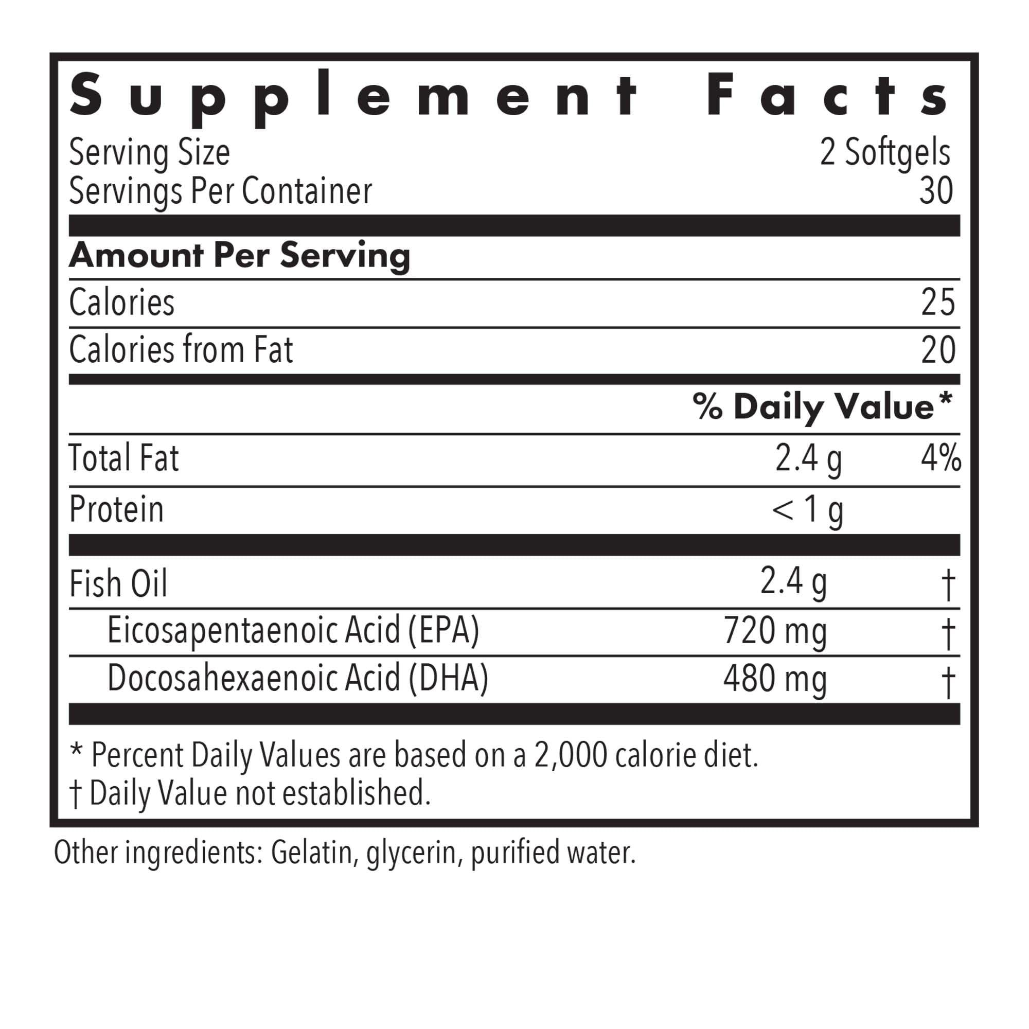 Allergy Research Group Super EPA - Omega 3 Supplement, Fish Oil Concentrate, EPA, DHA, Omega 3 Fatty Acids, Sustainably-Sourced Anchovies - 60 Count