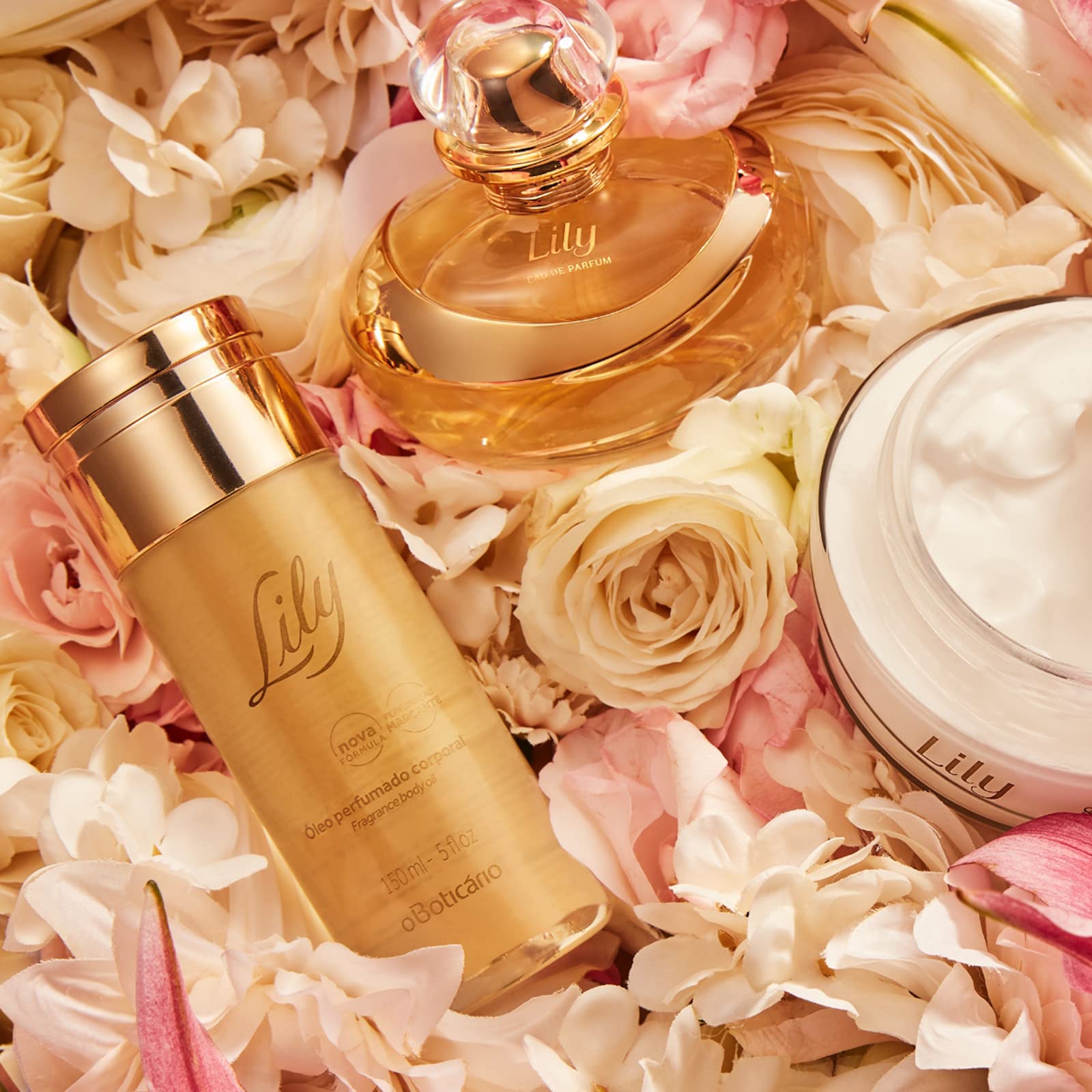 Lily Perfumed Body Oil by O Boticario | Lightweight & Fast-Absorbing Moisturizing Body Oil for Women | Dermatologist Tested (5 fl. oz.)