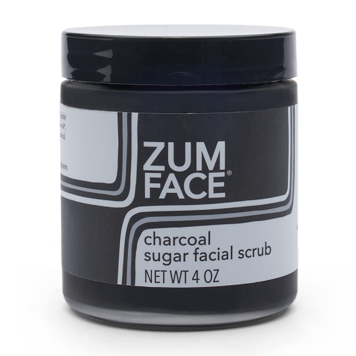 Indigo Wild Zum Charcoal Sugar Facial Scrub, 4 Ounce